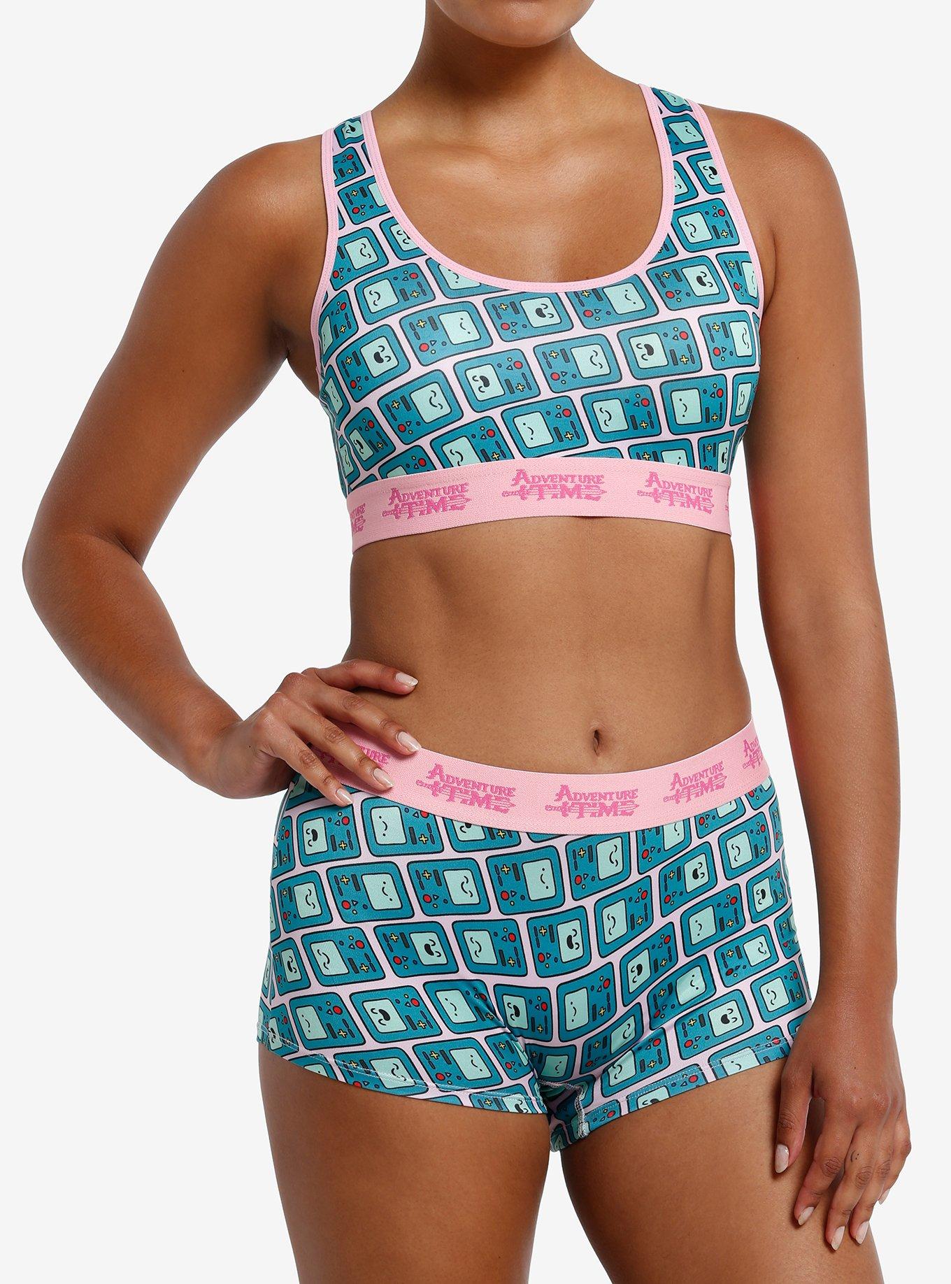 Adventure Time BMO Bra & Boyshort Panty Set, , hi-res