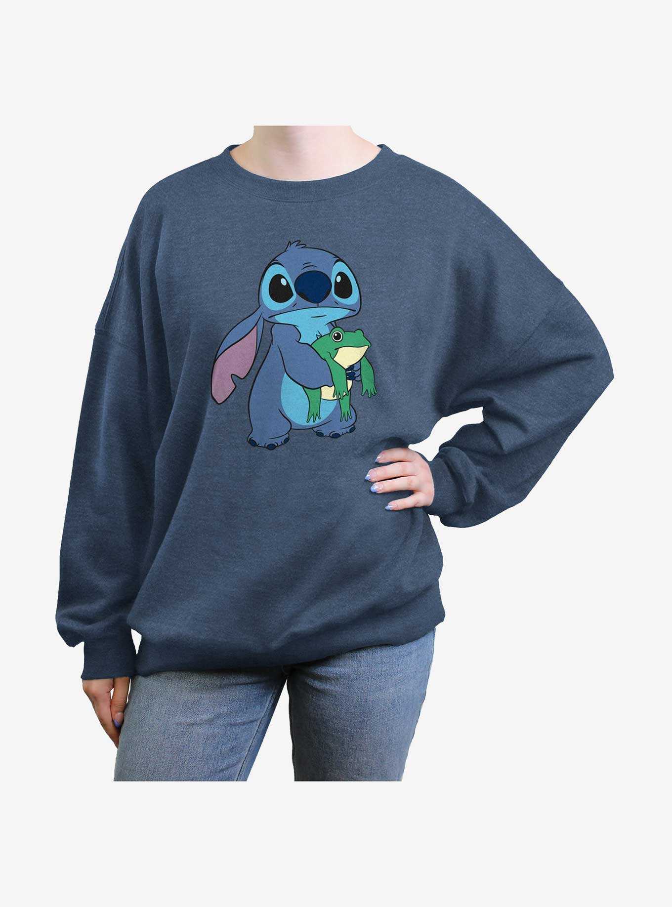 Disney Lilo & Stitch Froggie Girls Oversized Sweatshirt, , hi-res