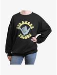 Stranger Things Rad Womens Oversized Sweatshirt, BLACK, hi-res