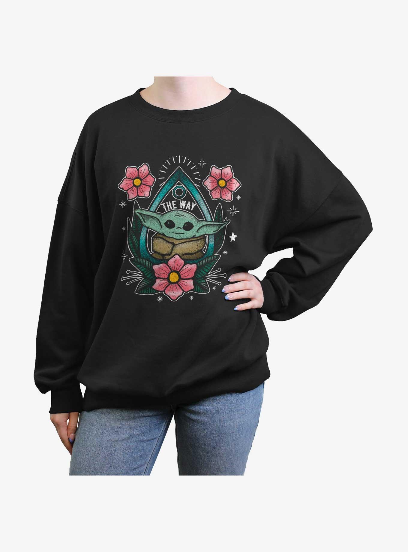 Star Wars The Mandalorian Planchette Child Womens Oversized Sweatshirt, , hi-res