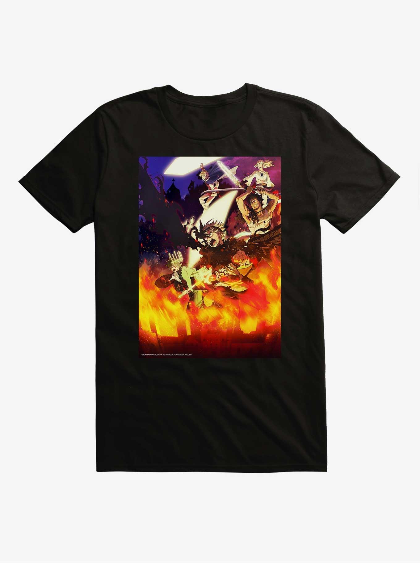 Black Clover Poster T-Shirt - BLACK | BoxLunch