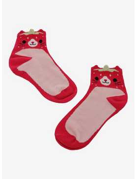 Kitty Berry Figural Ankle Socks, , hi-res