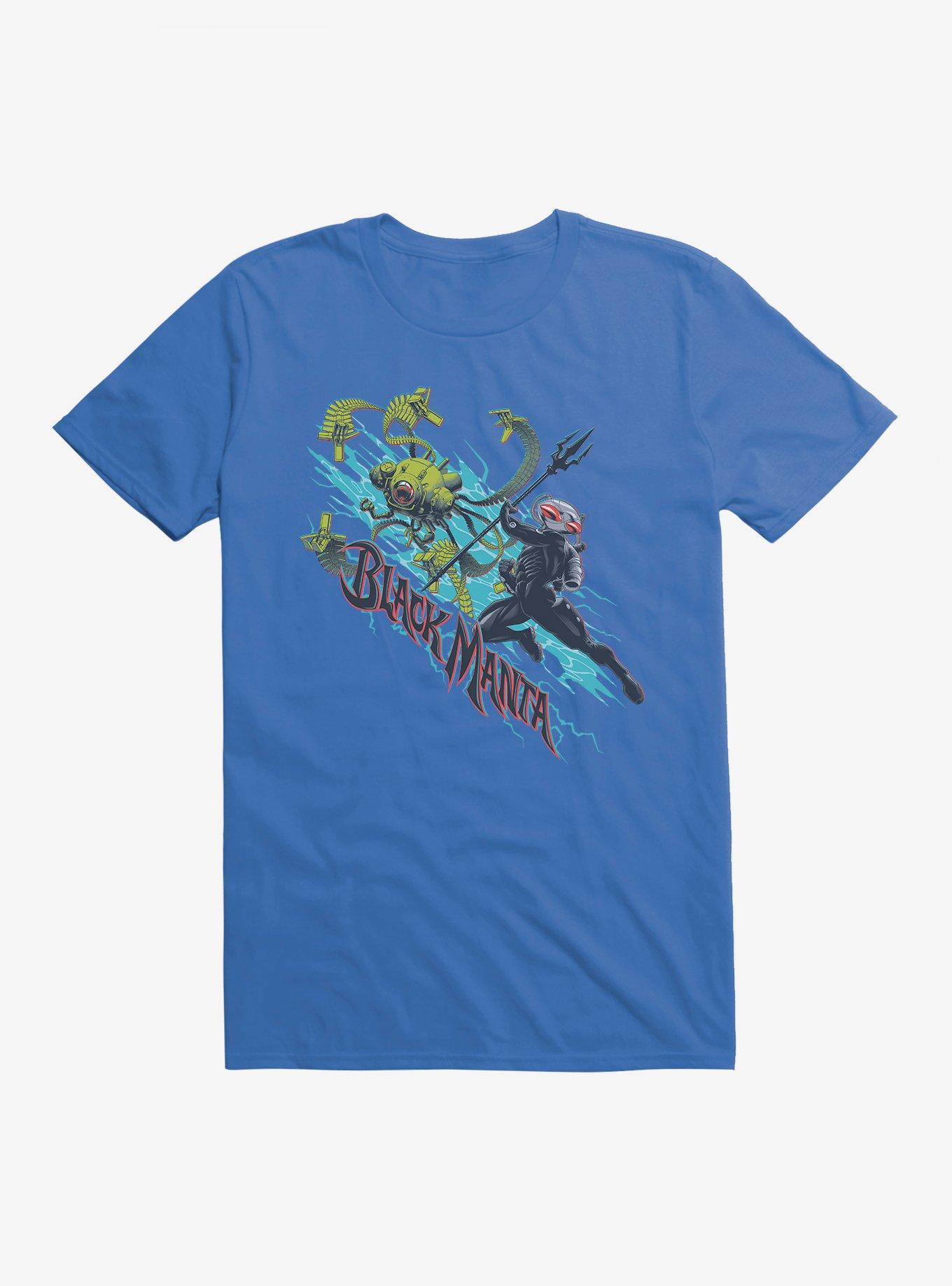 DC Comics Aquaman And The Lost Kingdom Black Manta Fight T-Shirt, , hi-res