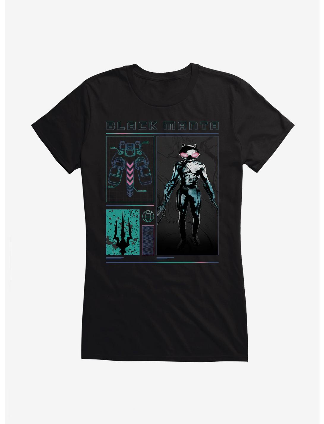 Aquaman Black Manta Symbols Girls T-Shirt, , hi-res