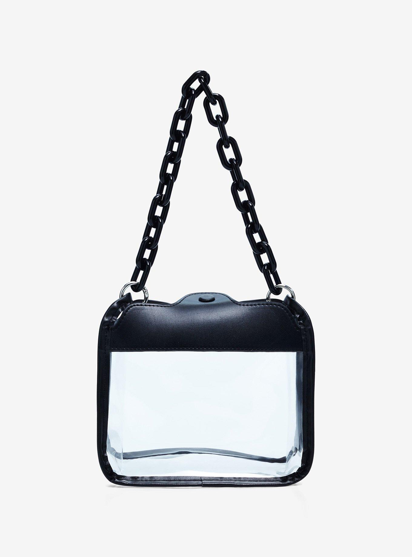 Clear black handbag hotsell