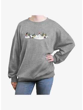 Peanuts Winter Is Here Girls Oversized Sweatshirt, , hi-res