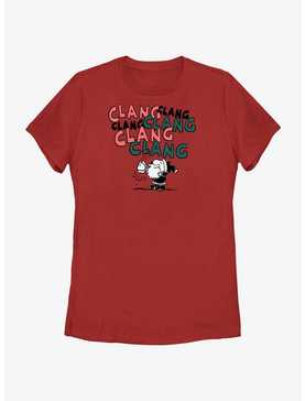 Peanuts Clang Santa Snoopy Womens T-Shirt, , hi-res