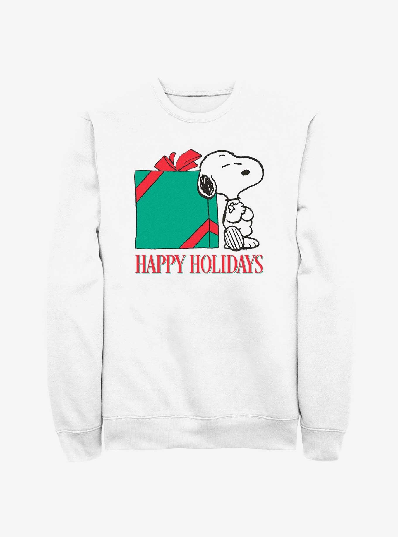 Hot Topic Peanuts Snoopy Happy Holidays Sweatshirt
