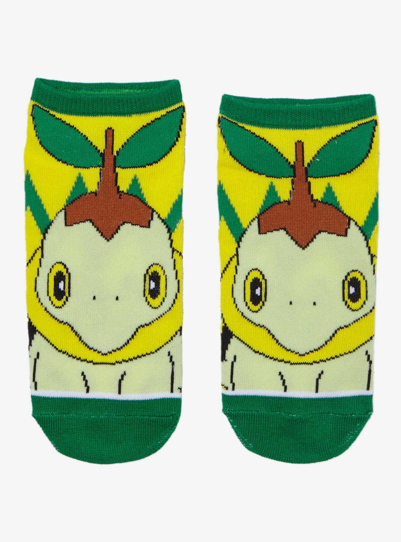 Pokemon Turtwig No-Show Socks, , hi-res