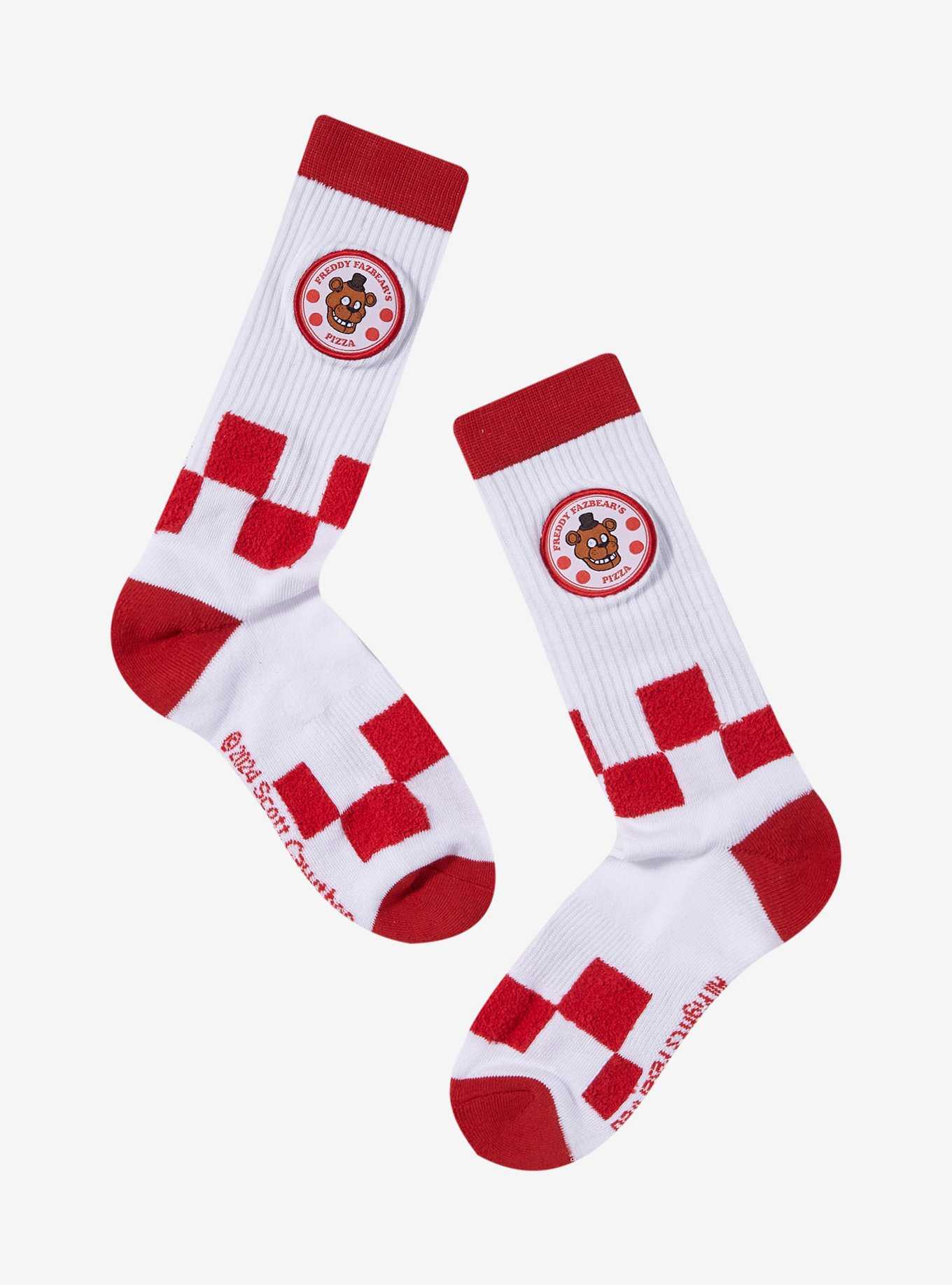Five Nights At Freddy's Patch Chenille Crew Socks, , hi-res
