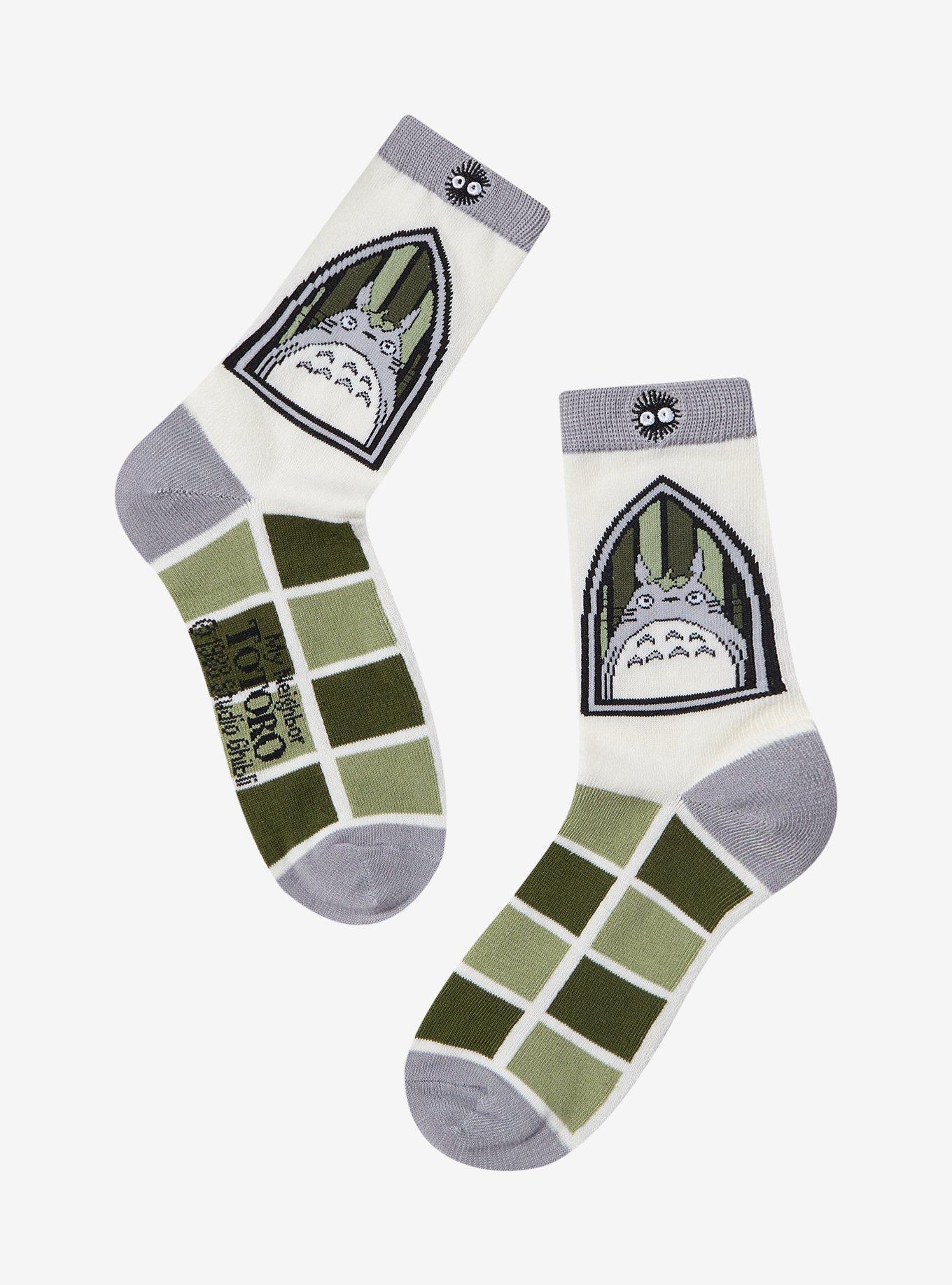 Studio Ghibli® My Neighbor Totoro Stained Glass Crew Socks, , hi-res