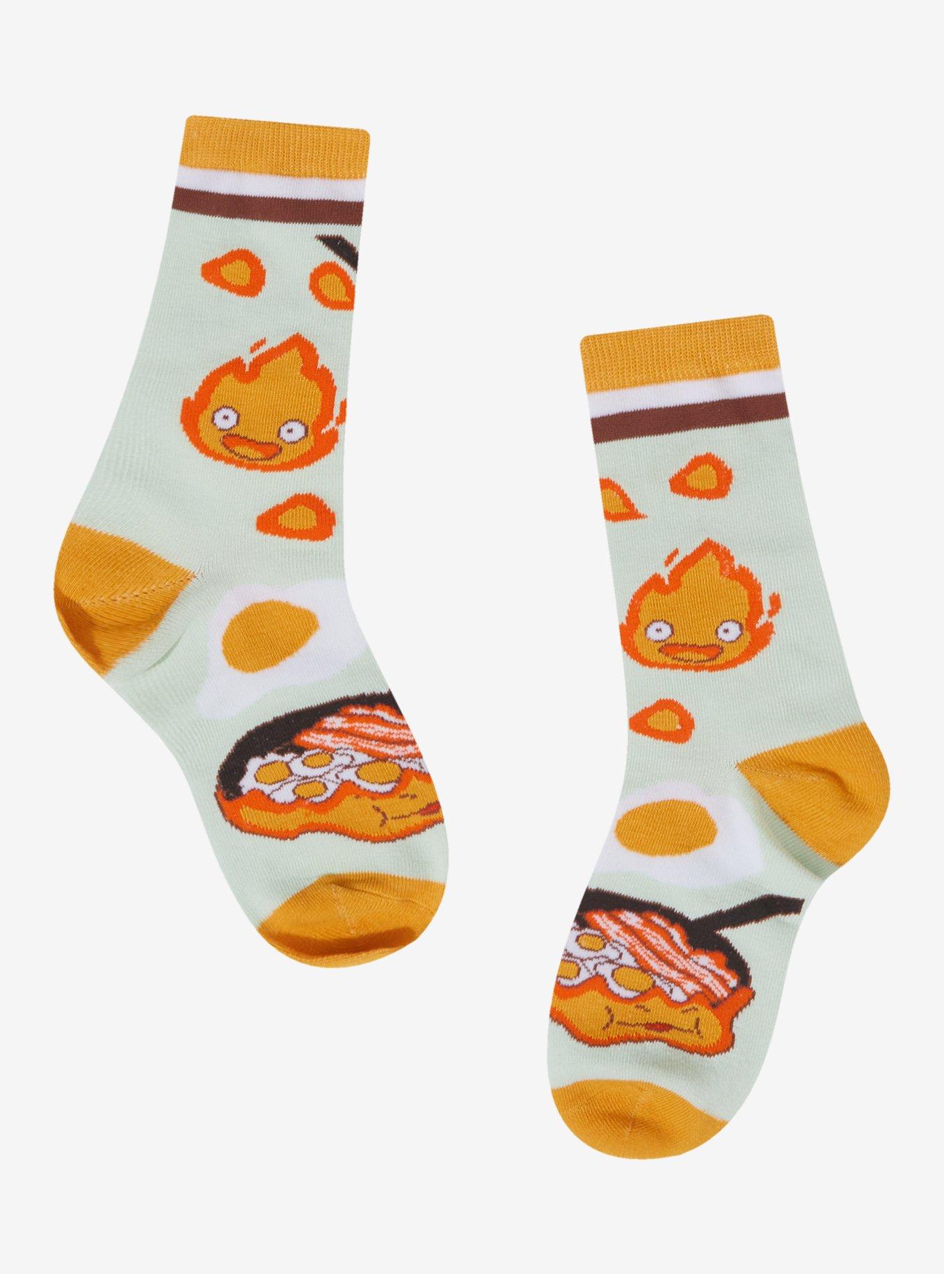 Studio Ghibli® Howl's Moving Castle Calcifer Pan Crew Socks