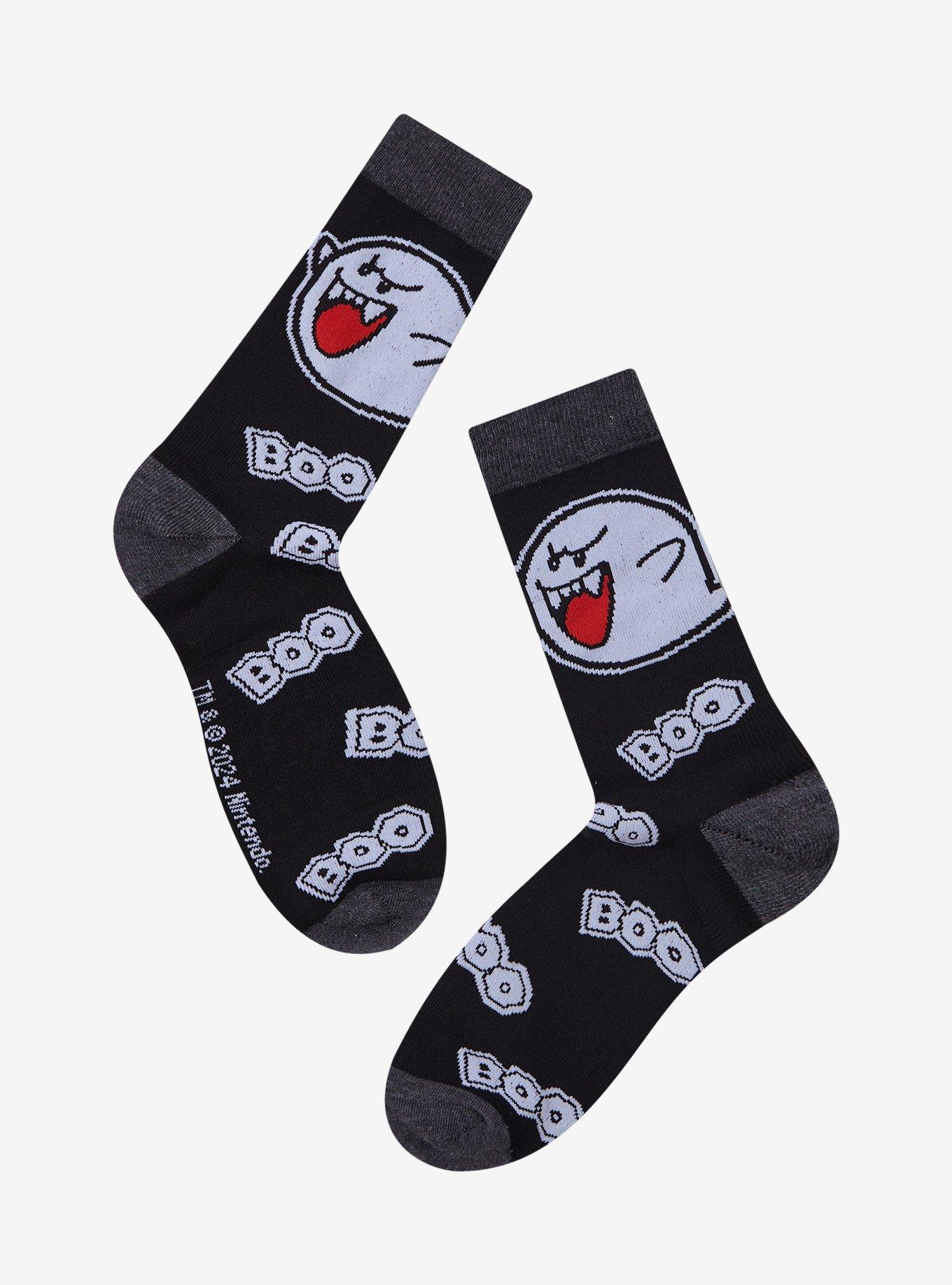 Super Mario Boo Crew Socks, , hi-res