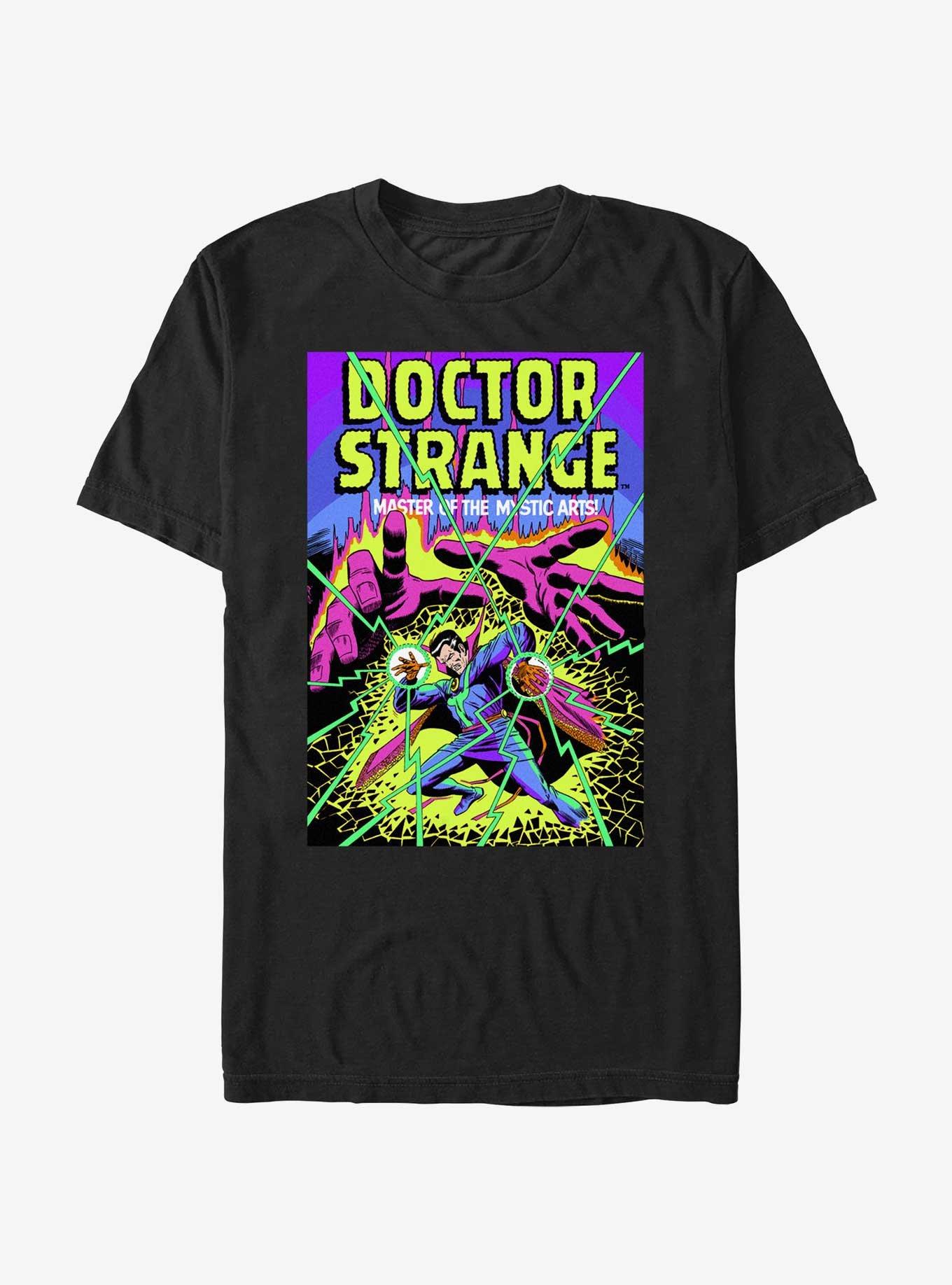 Marvel Doctor Strange Master of the Mystic Arts Poster Ultra Vibrant T-Shirt, BLACK, hi-res