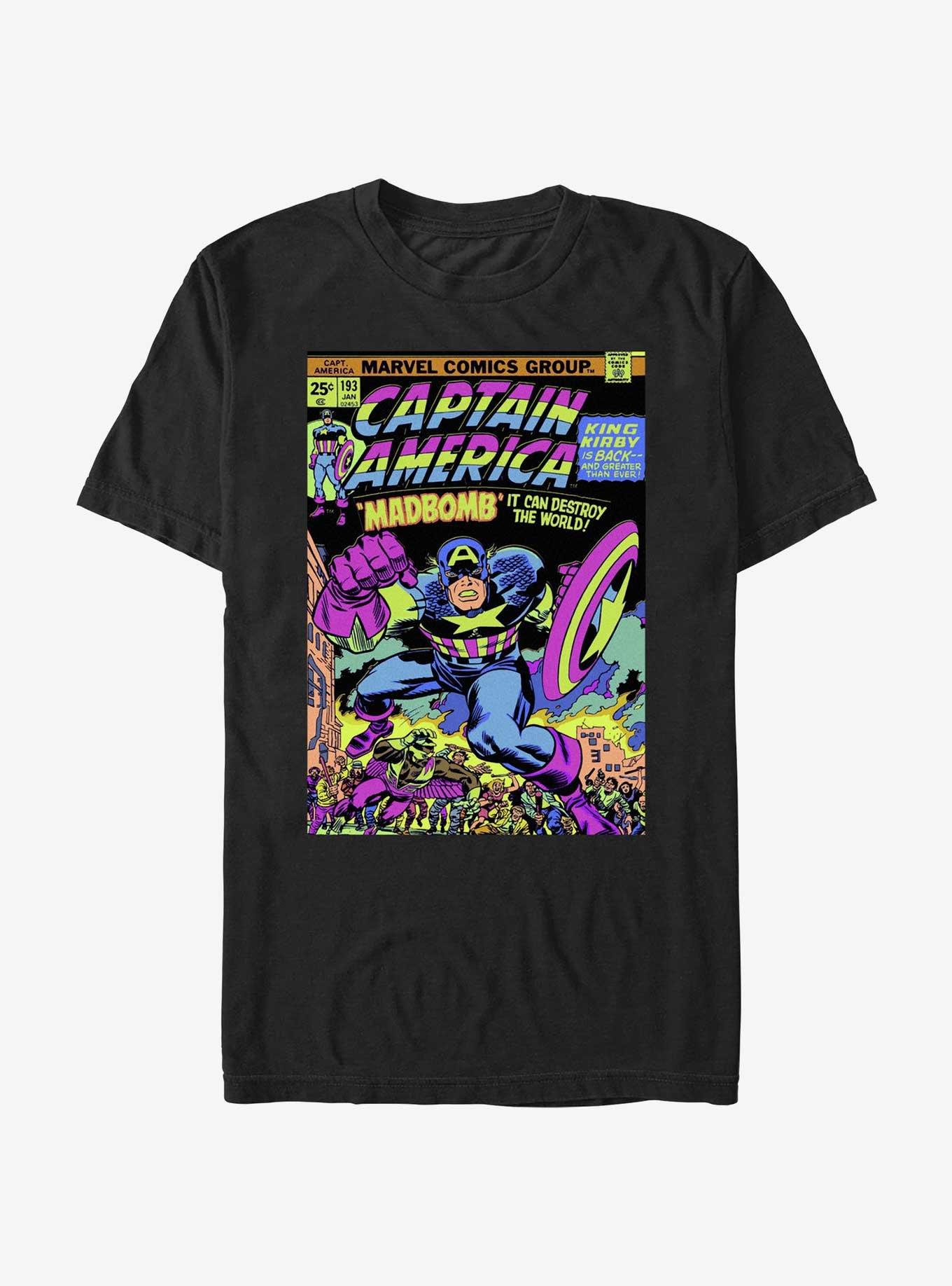 Marvel Captain America Madbomb Comic Cover Ultra Vibrant T-Shirt, , hi-res