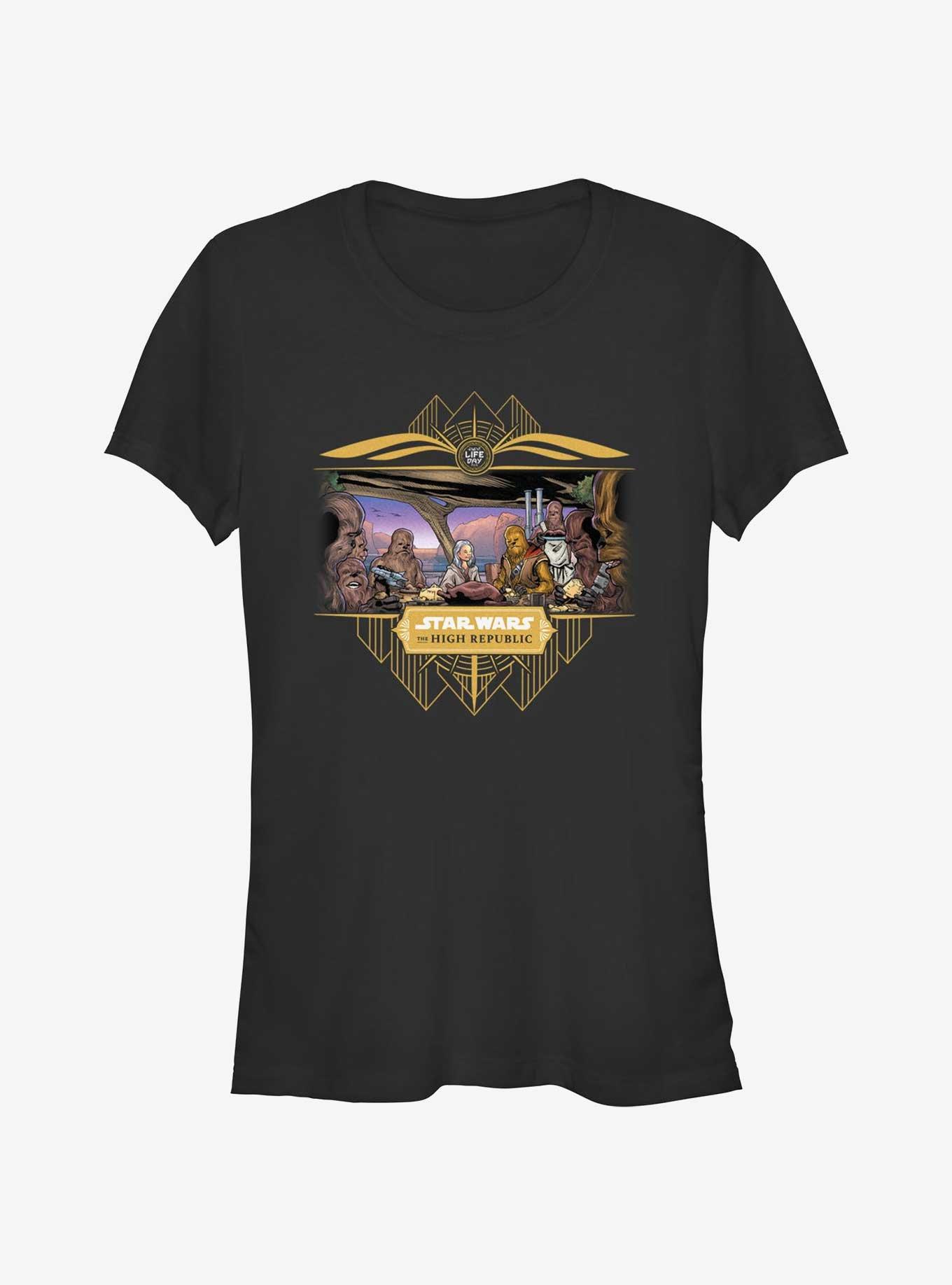Star Wars Life Day Wookie Gathering Girls T-Shirt, BLACK, hi-res