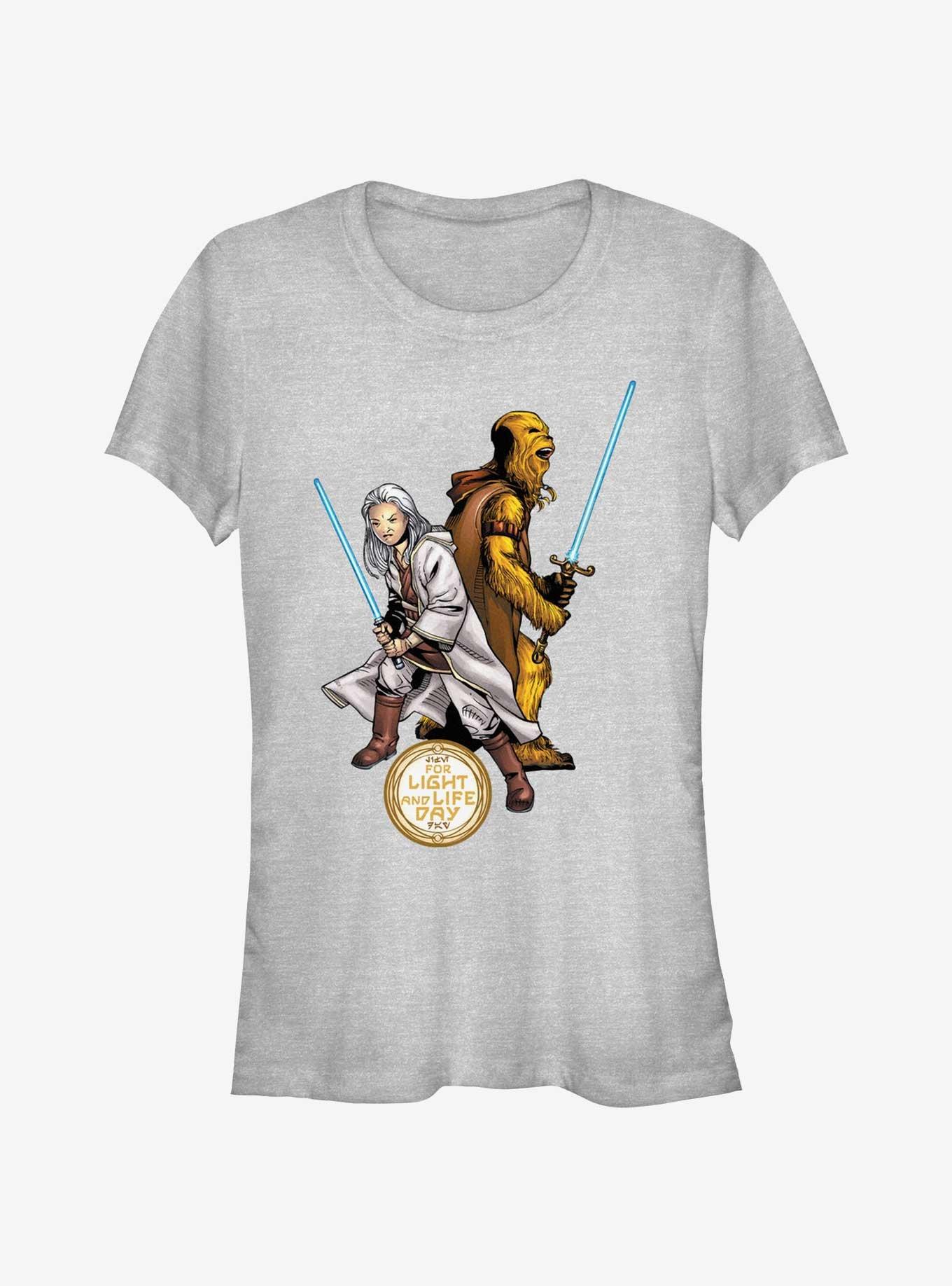 Star Wars Life Day Back To Back Girls T-Shirt, ATH HTR, hi-res