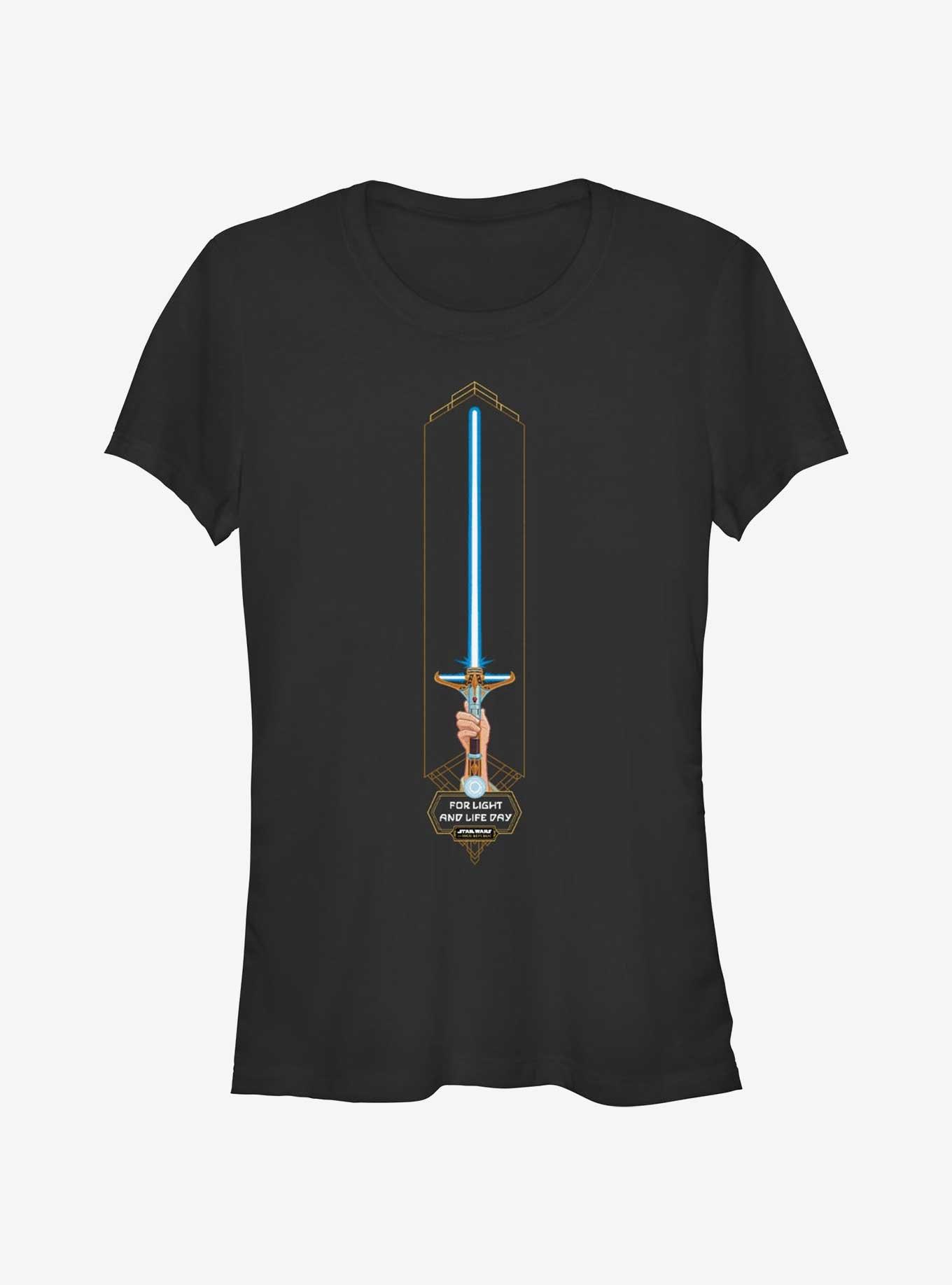 Star Wars Life Day The High Republic Lightsaber Girls T-Shirt