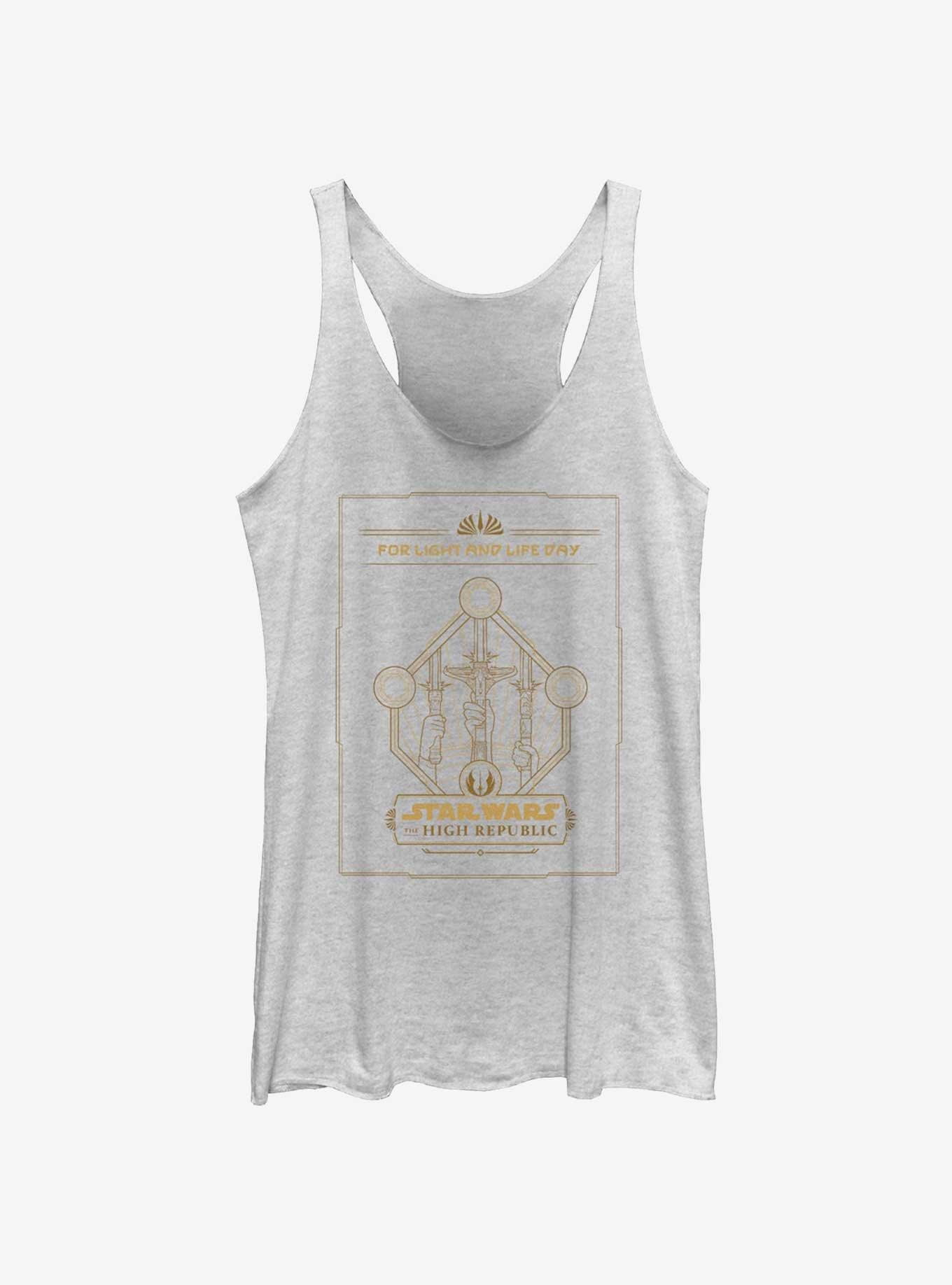Star Wars Life Day Lightsabers On High Girls Tank