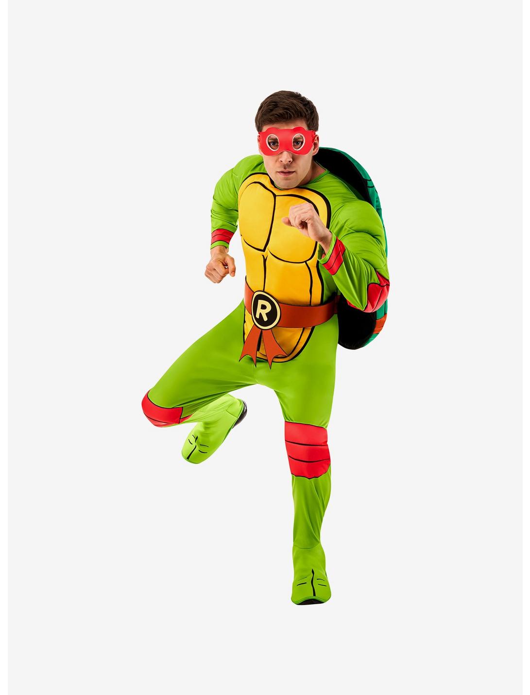 Teenage Mutant Ninja Turtles Raphael Adult Deluxe Costume, GREEN, hi-res
