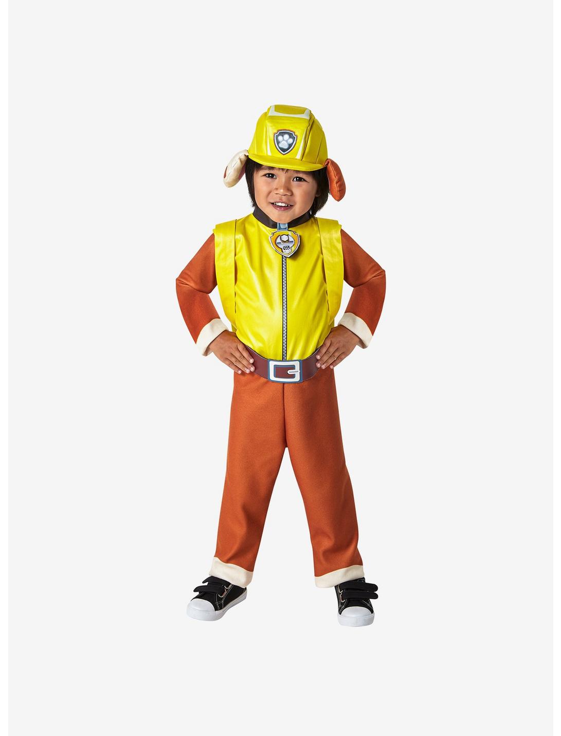 Paw Patrol Rubble Toddler Youth Costume, BROWN, hi-res