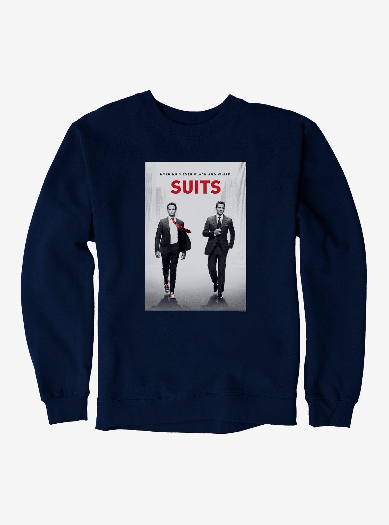 Suits Nothing's Ever Black And White. Sweatshirt, , hi-res