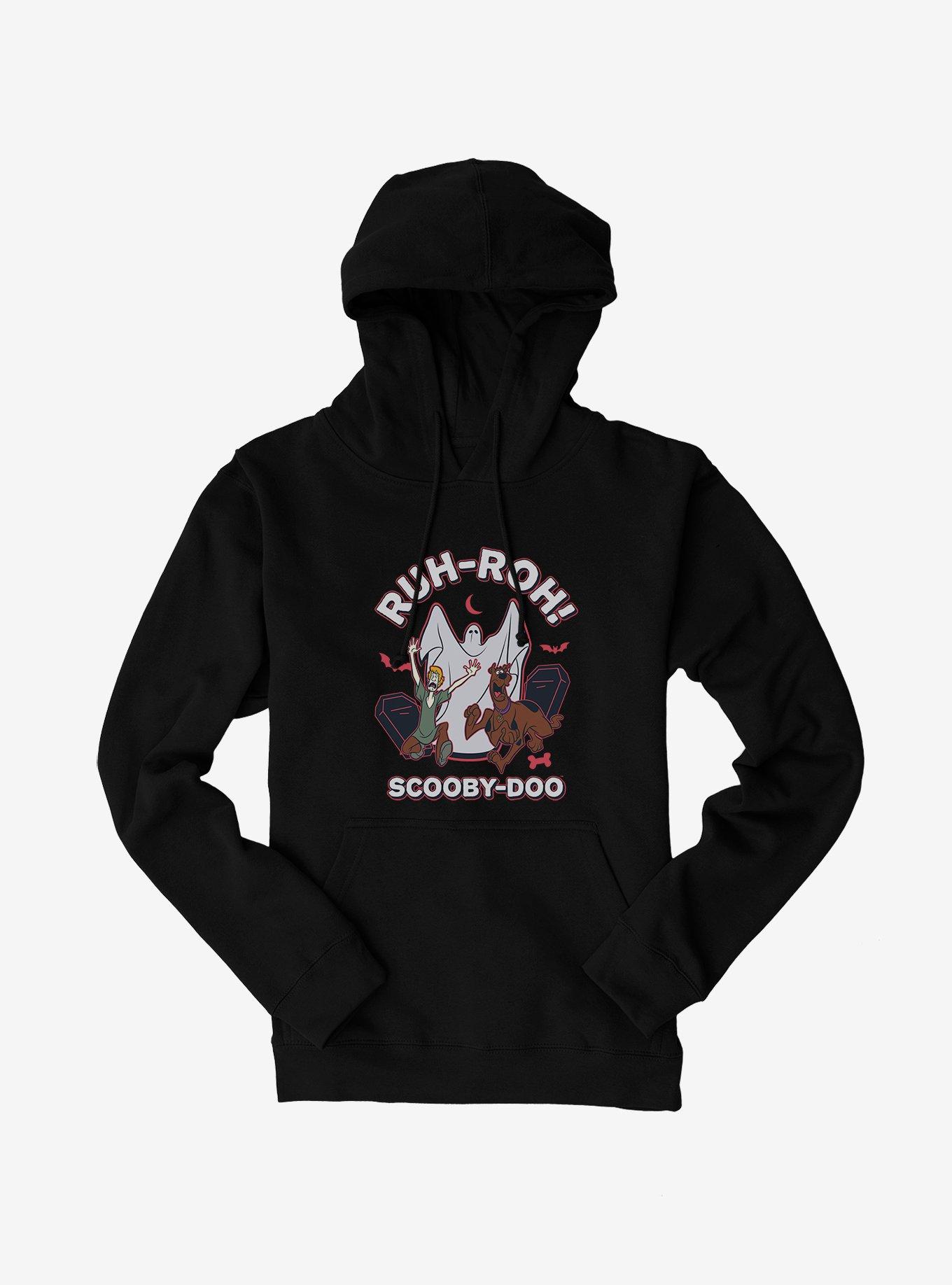 Scooby Doo Ghost Ruh Roh Hoodie BLACK Hot Topic