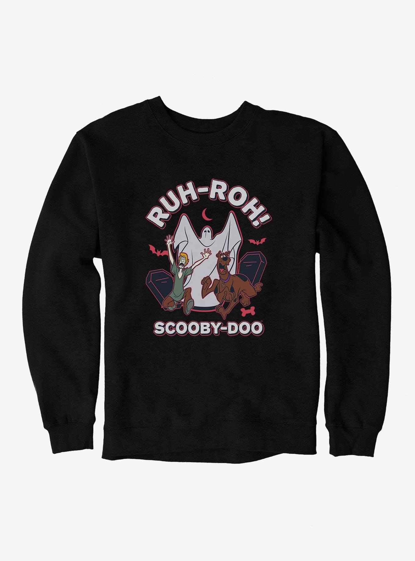 Scooby-Doo Ghost Ruh-Roh Sweatshirt, BLACK, hi-res