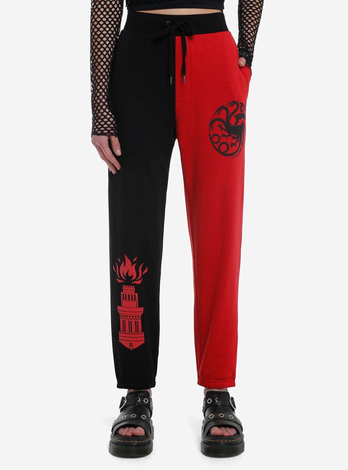 House Of The Dragon Hightower & Targaryen Split Jogger Sweatpants, , hi-res