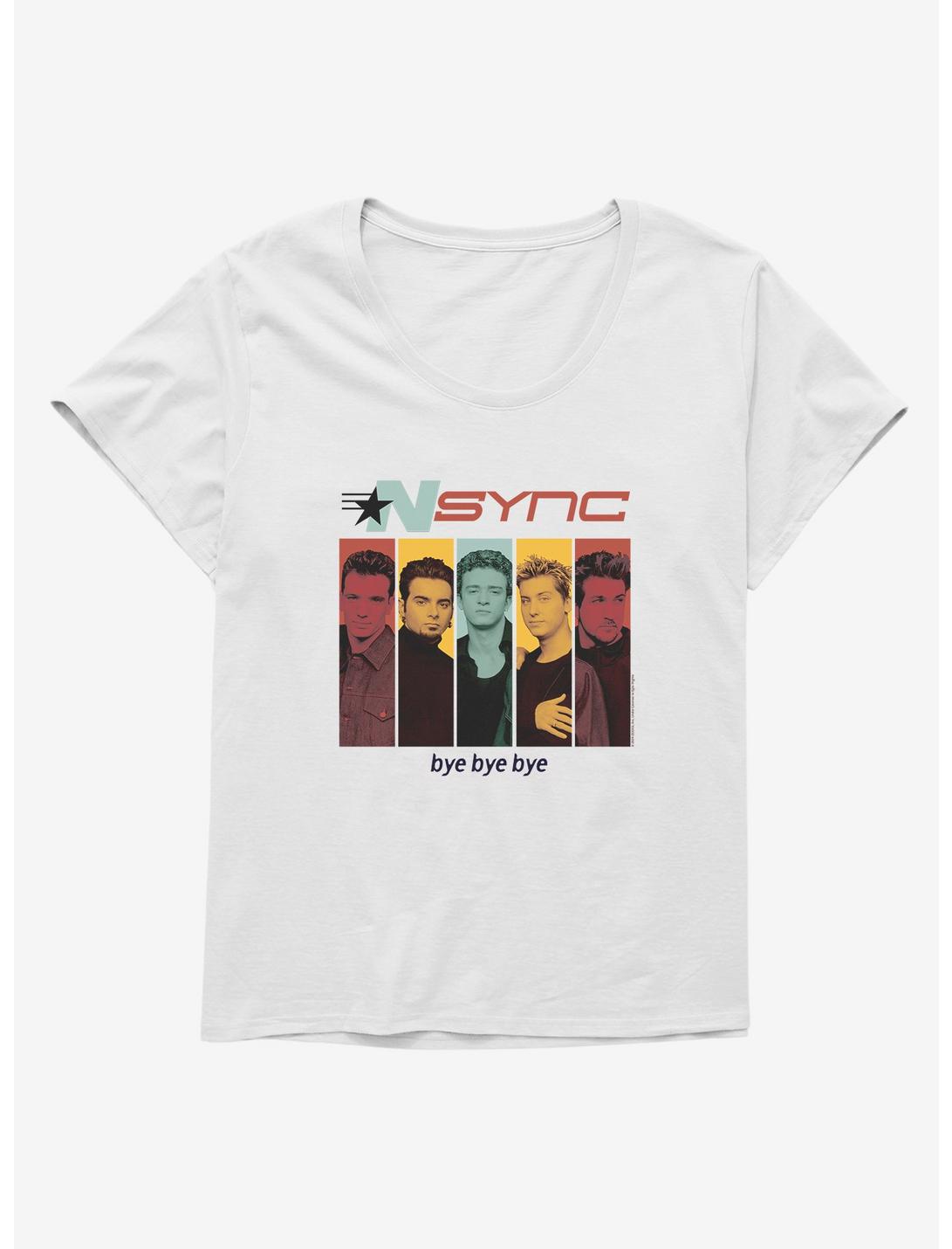 NSYNC Bye Bye Bye Girls T-Shirt Plus Size, WHITE, hi-res