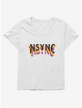 NSYNC Rainbow Fade Logo Girls T-Shirt Plus Size, WHITE, hi-res