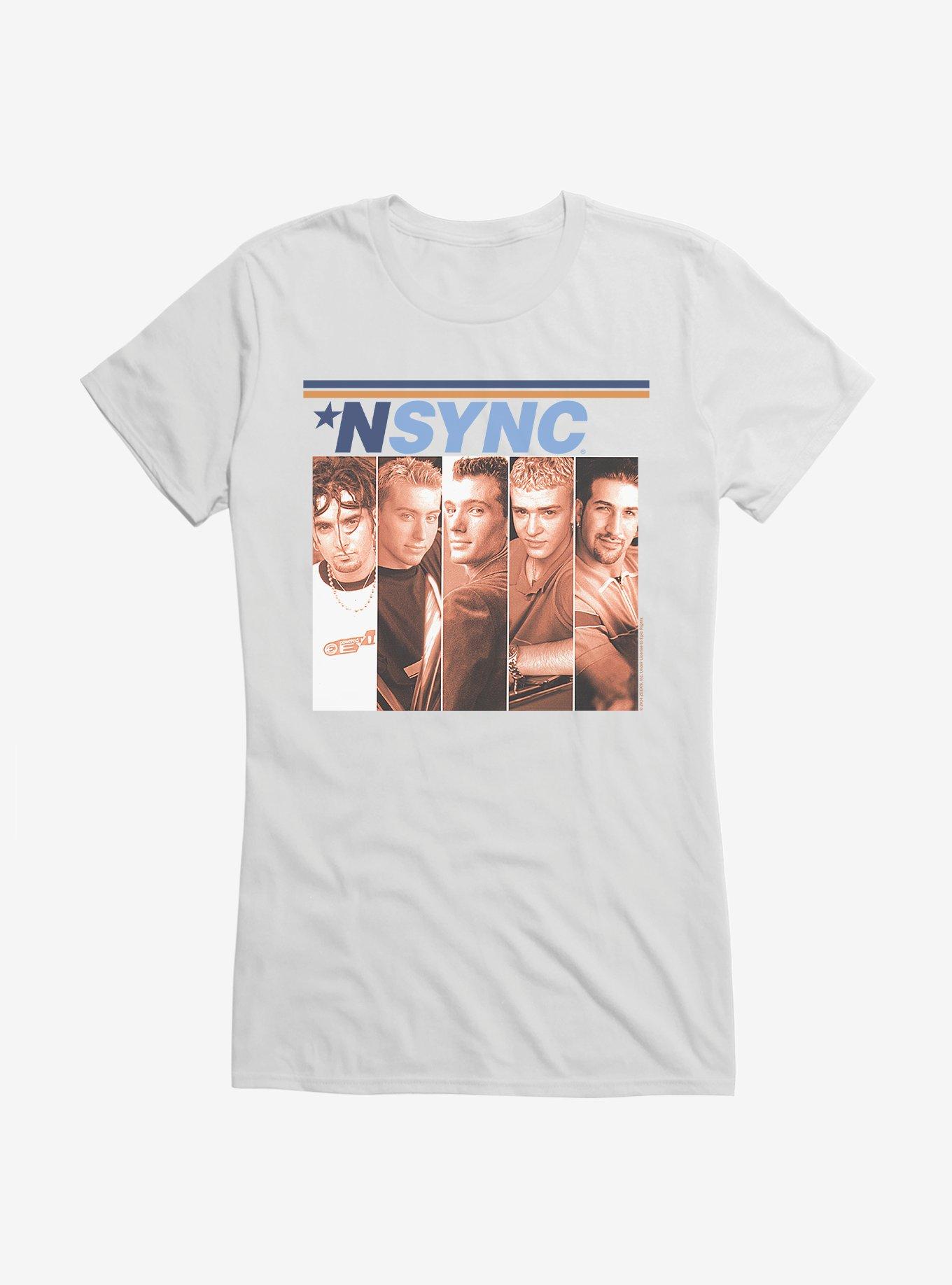 NSYNC Self Titled Album Cover Girls T-Shirt, WHITE, hi-res