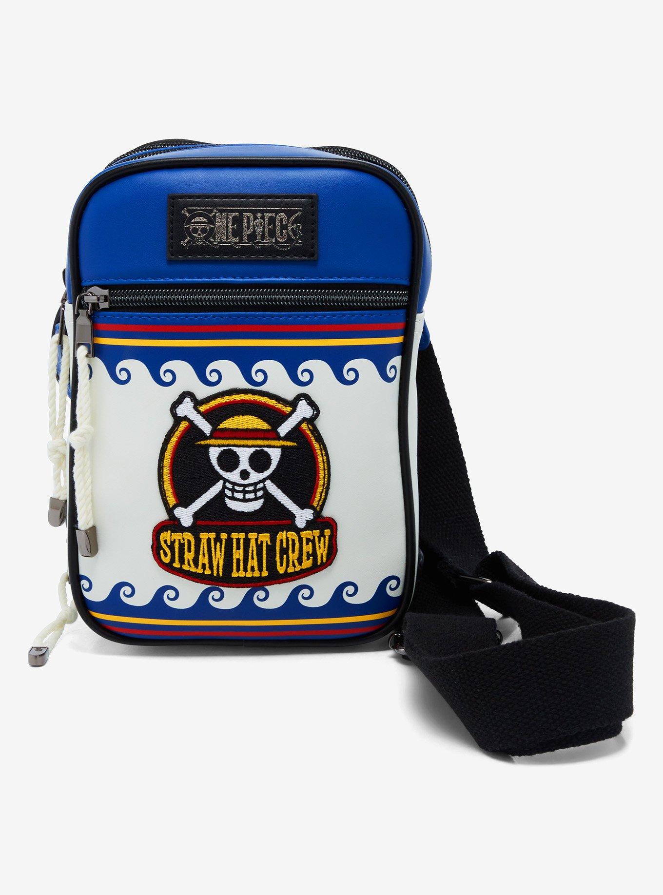 One Piece Straw Hat Crew Jolly Roger Crossbody Bag - BoxLunch Exclusive, , hi-res