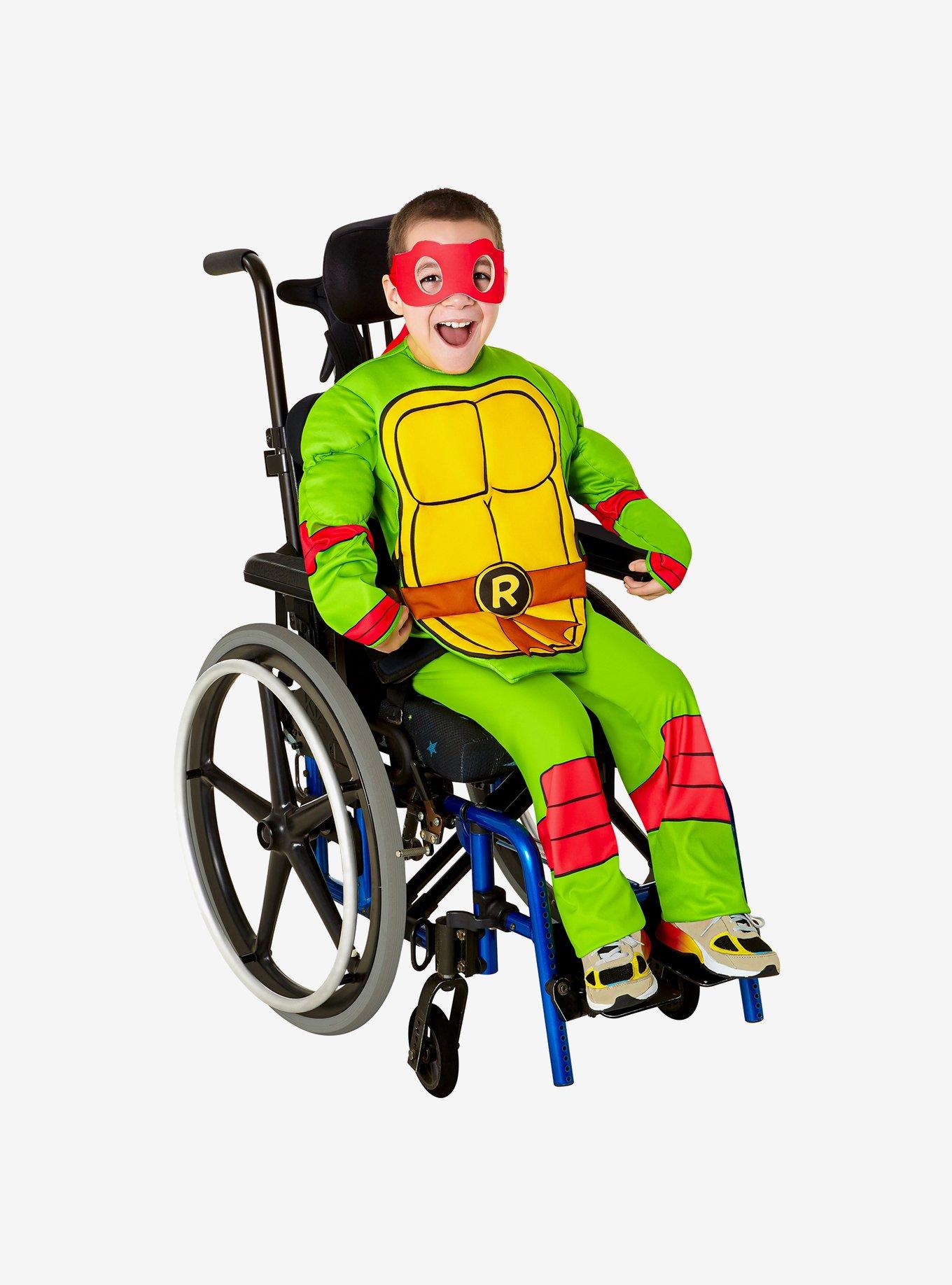 Teenage Mutant Ninja Turtles Raphael Adaptive Youth Costume, GREEN, hi-res
