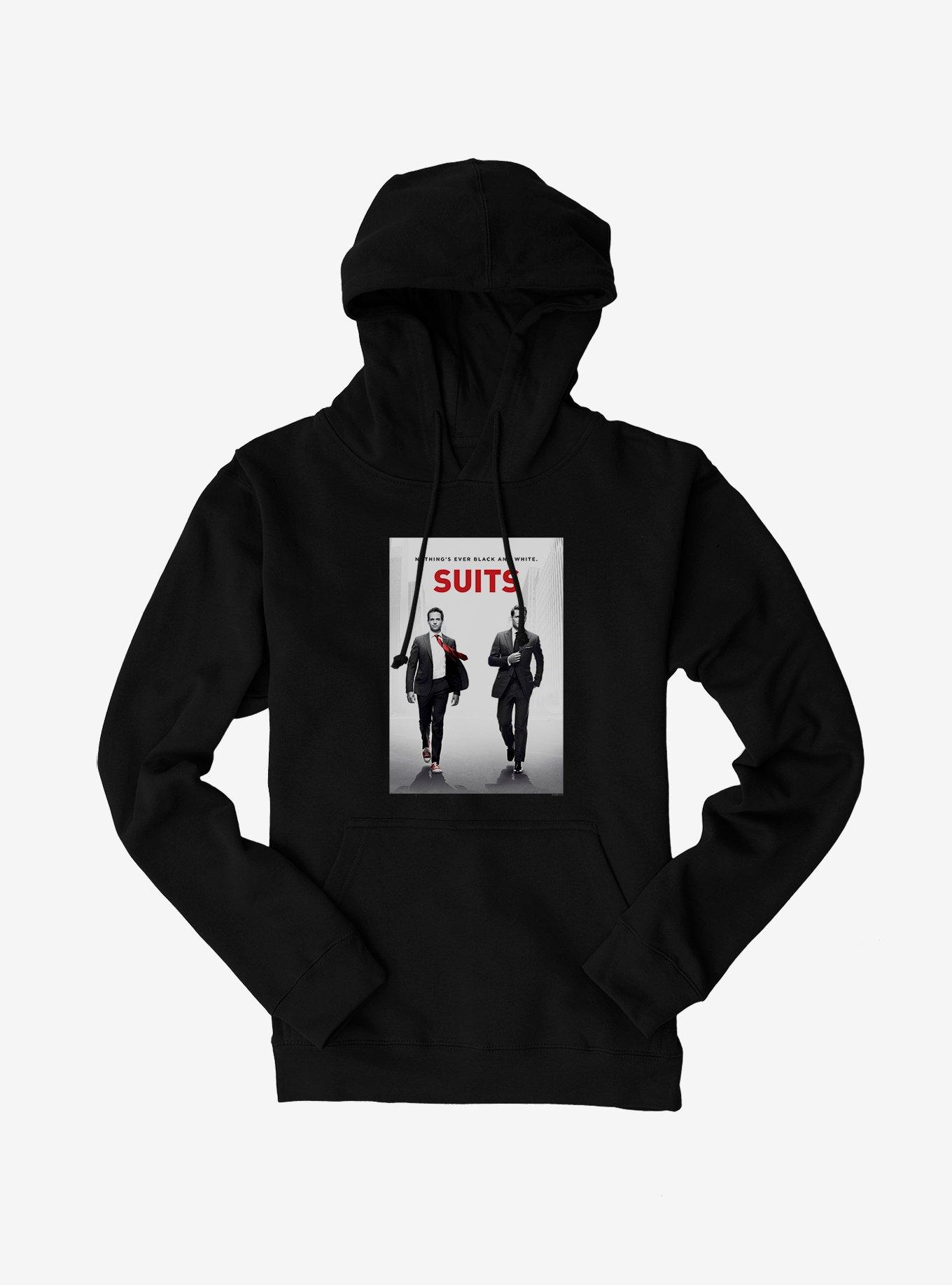 Suits Nothing's Ever Black And White. Hoodie, , hi-res