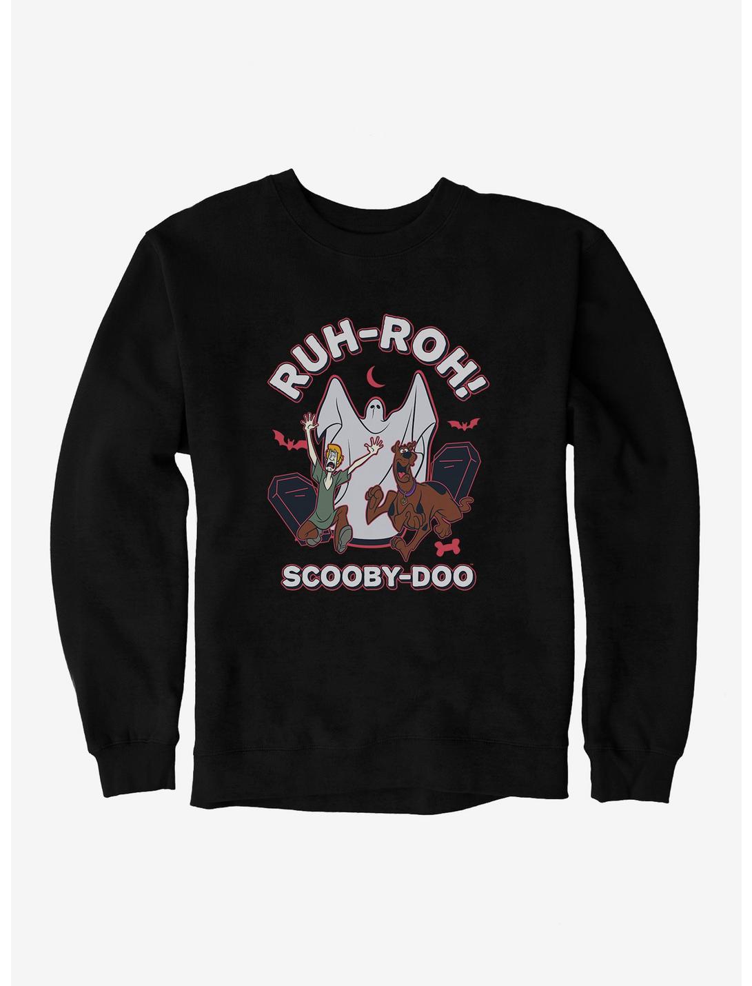 Scooby-Doo Ghost Ruh-Roh Sweatshirt, BLACK, hi-res