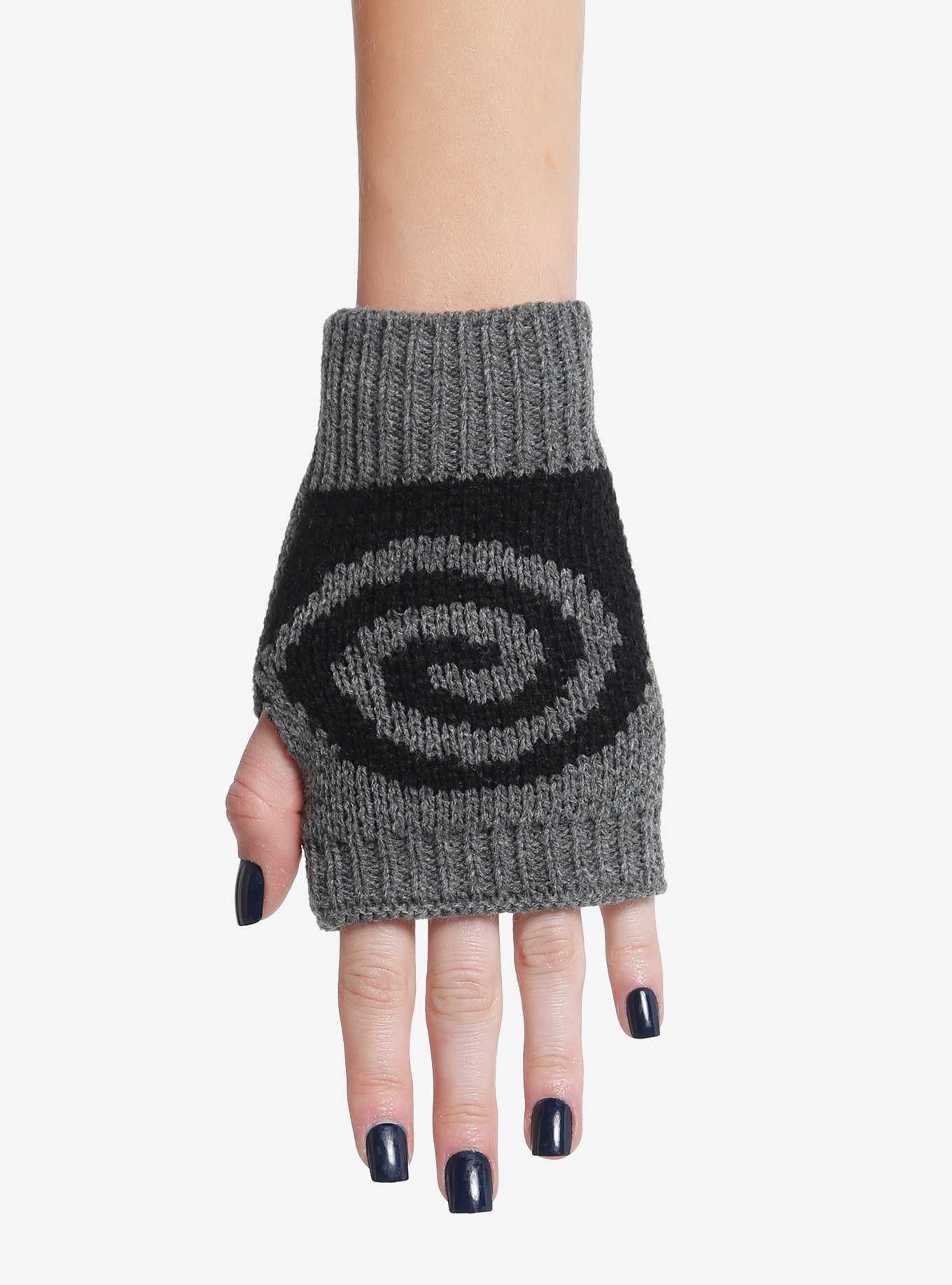 Swirl Knit Fingerless Gloves, , hi-res