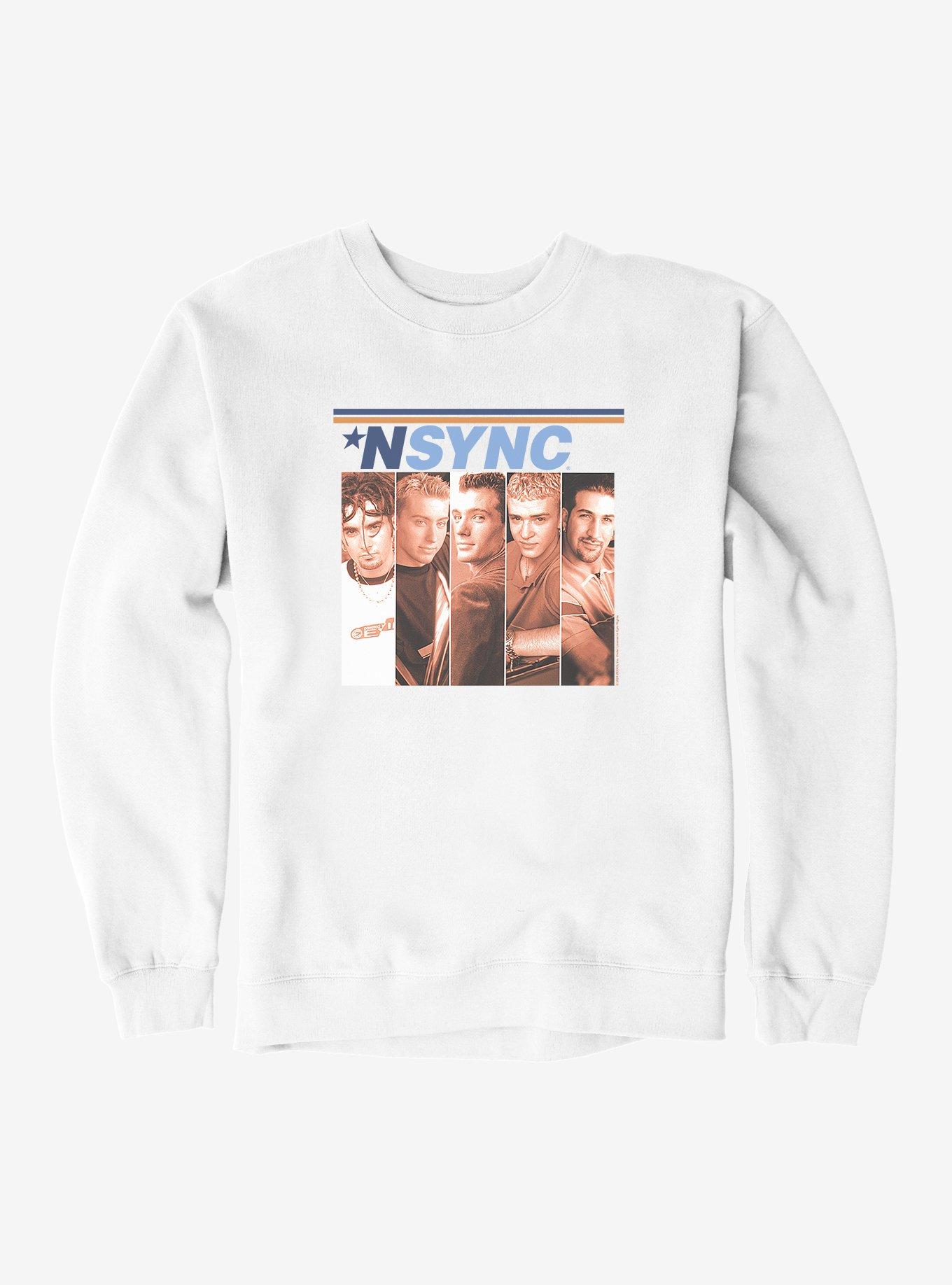 NSYNC Self Titled Album Cover Sweatshirt, WHITE, hi-res