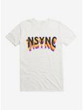 NSYNC Rainbow Fade Logo T-Shirt, WHITE, hi-res