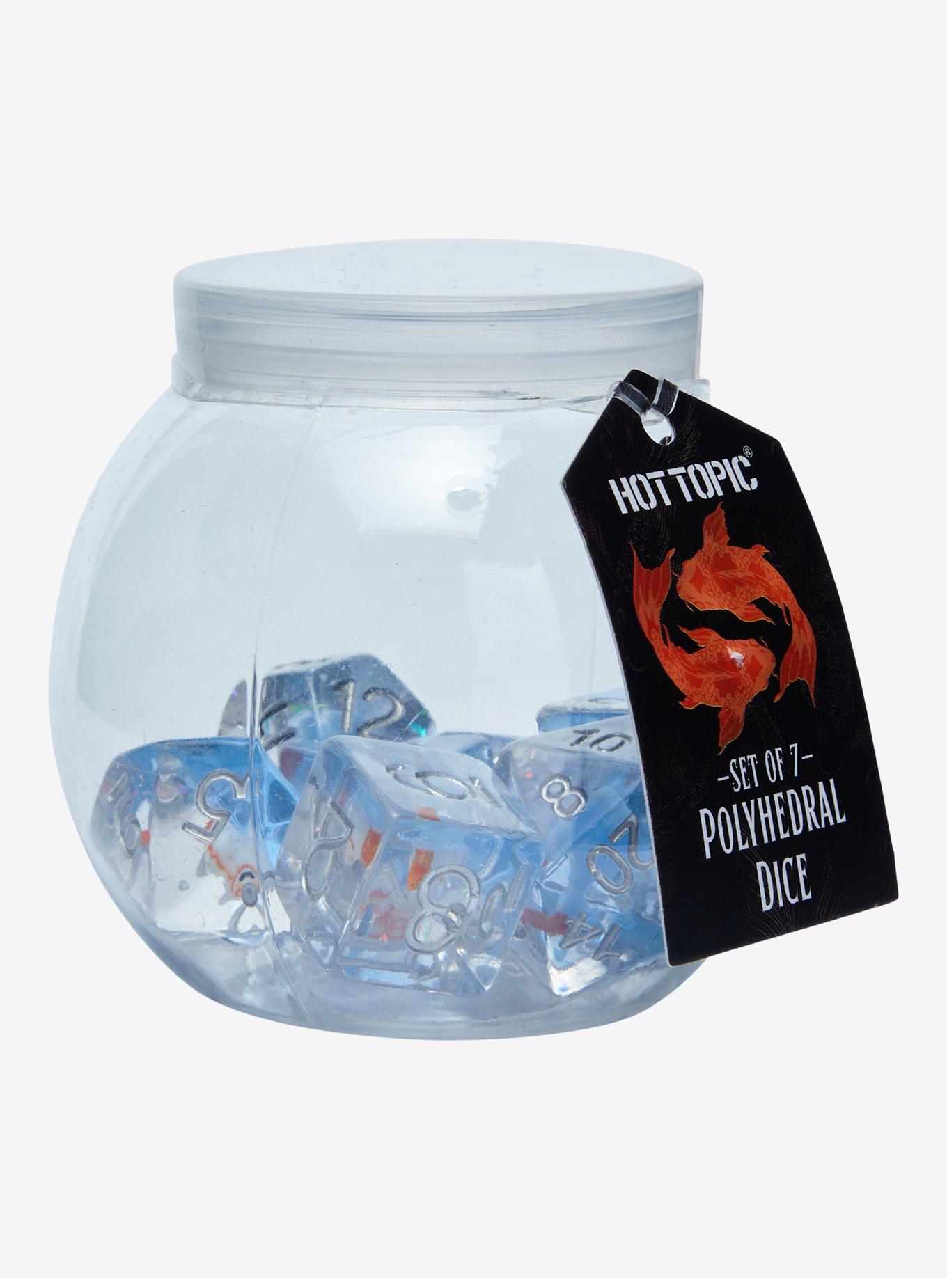 Fish Bowl Polyhedral Dice Set Hot Topic Exclusive, , hi-res