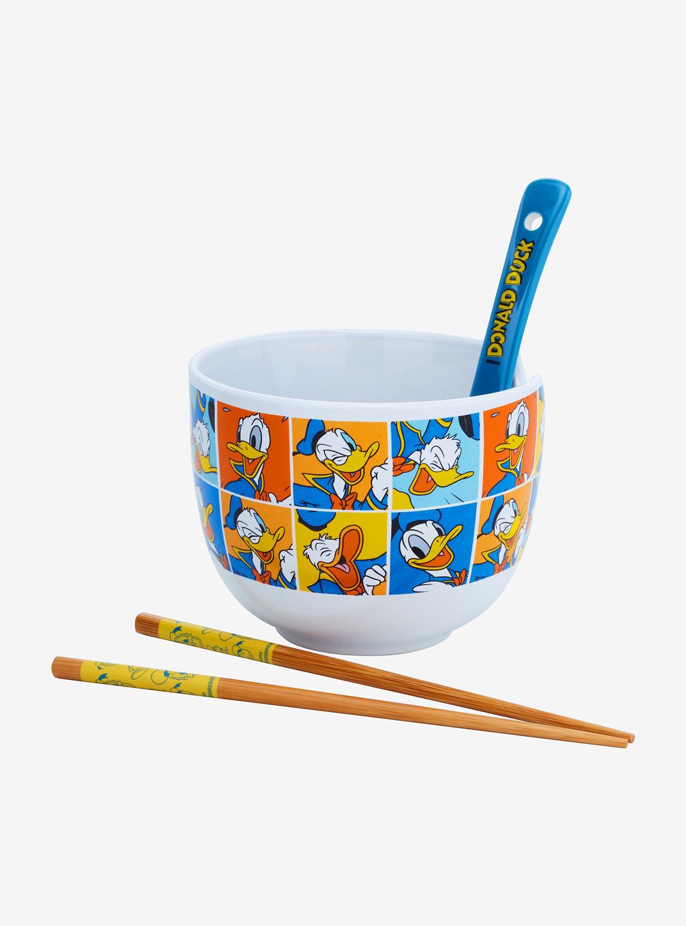 Disney Donald Duck Portrait Grid Ramen Bowl Set, , hi-res