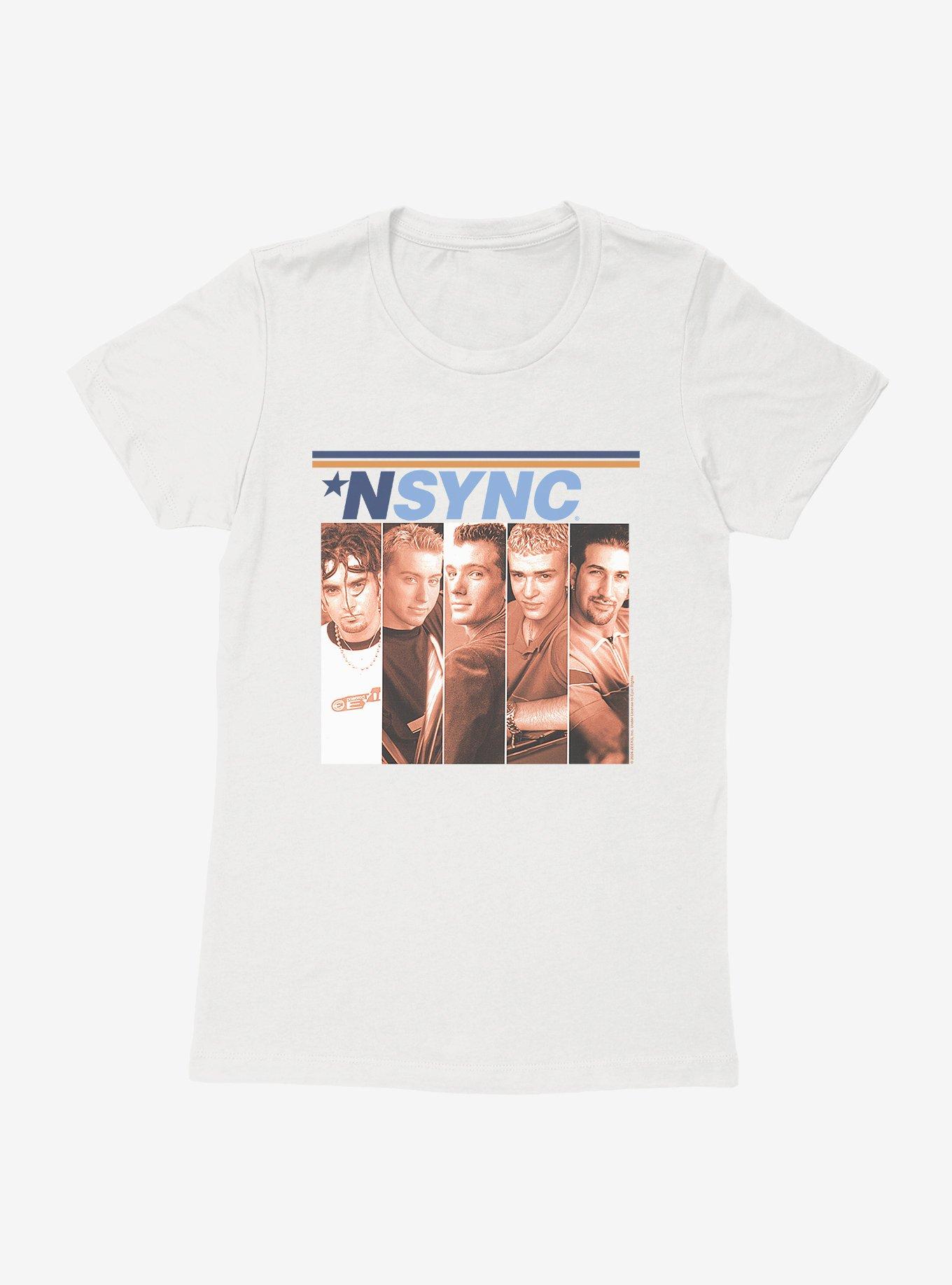 NSYNC Self Titled Album Cover Womens T-Shirt, WHITE, hi-res