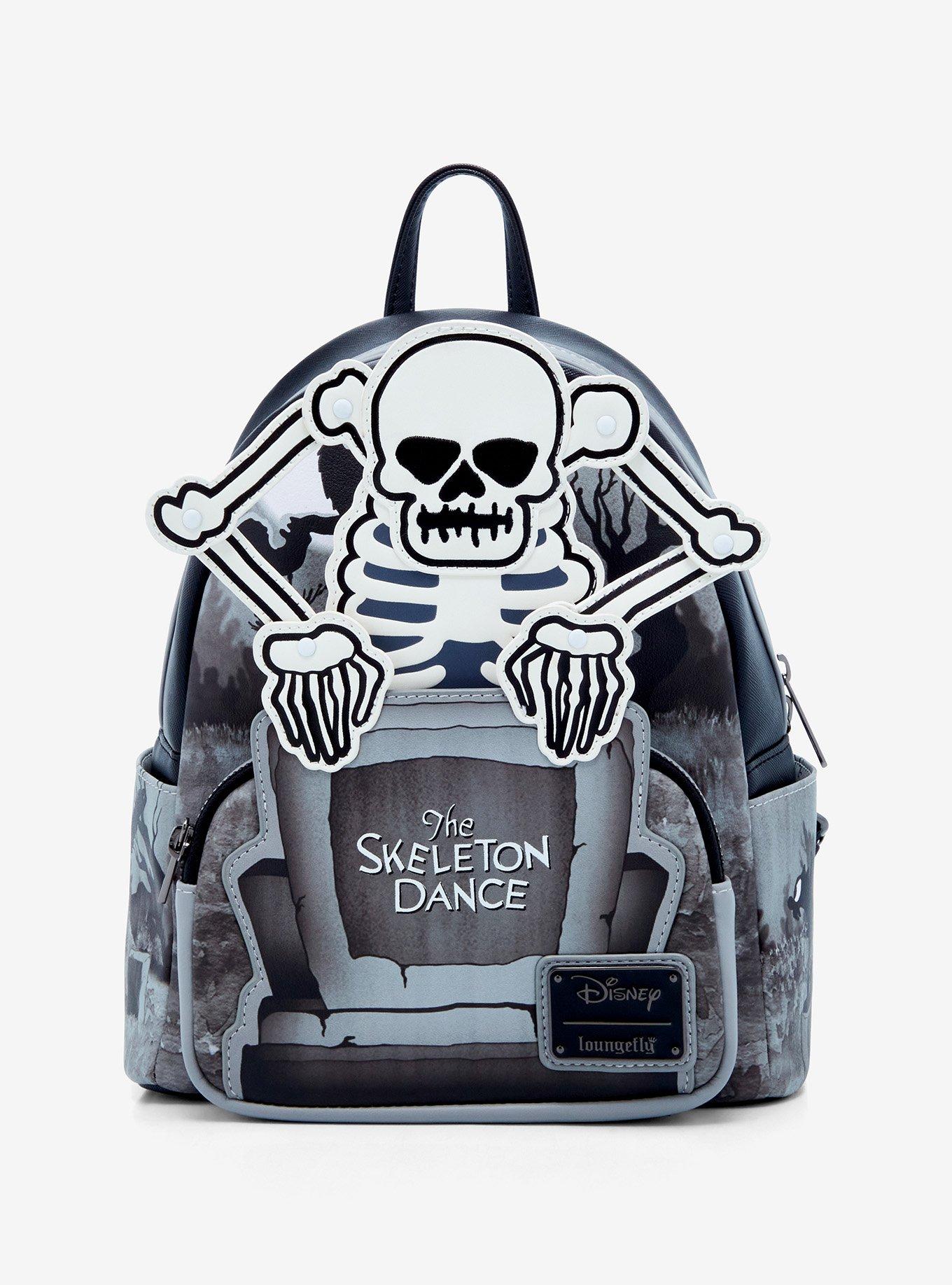 Loungefly Disney The Skeleton Dance Glow-In-The-Dark Mini Backpack, , hi-res