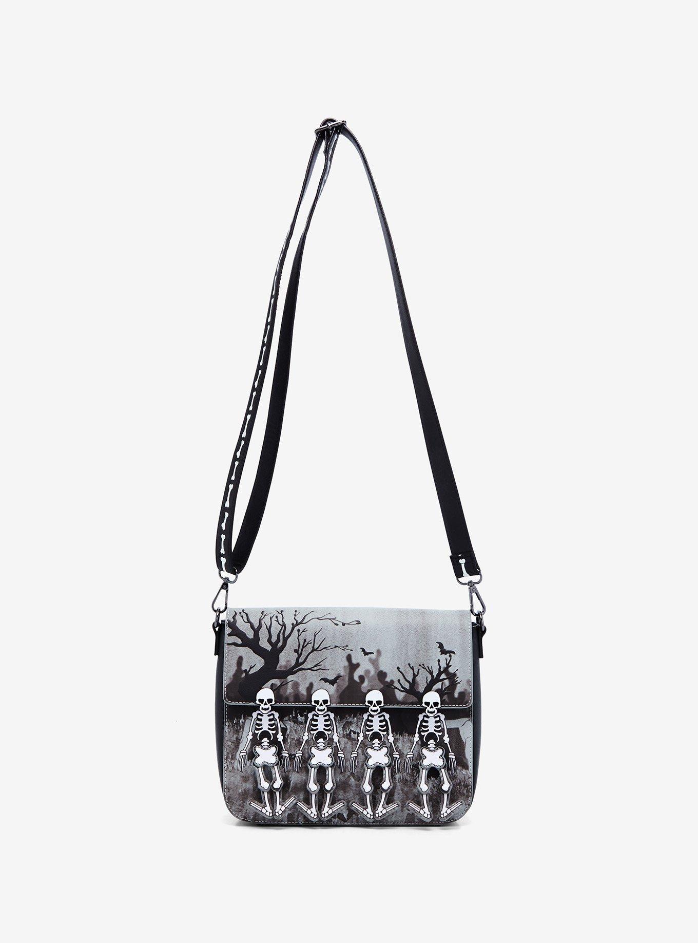 Loungefly Disney The Skeleton Dance Glow-In-The-Dark Crossbody Bag, , hi-res