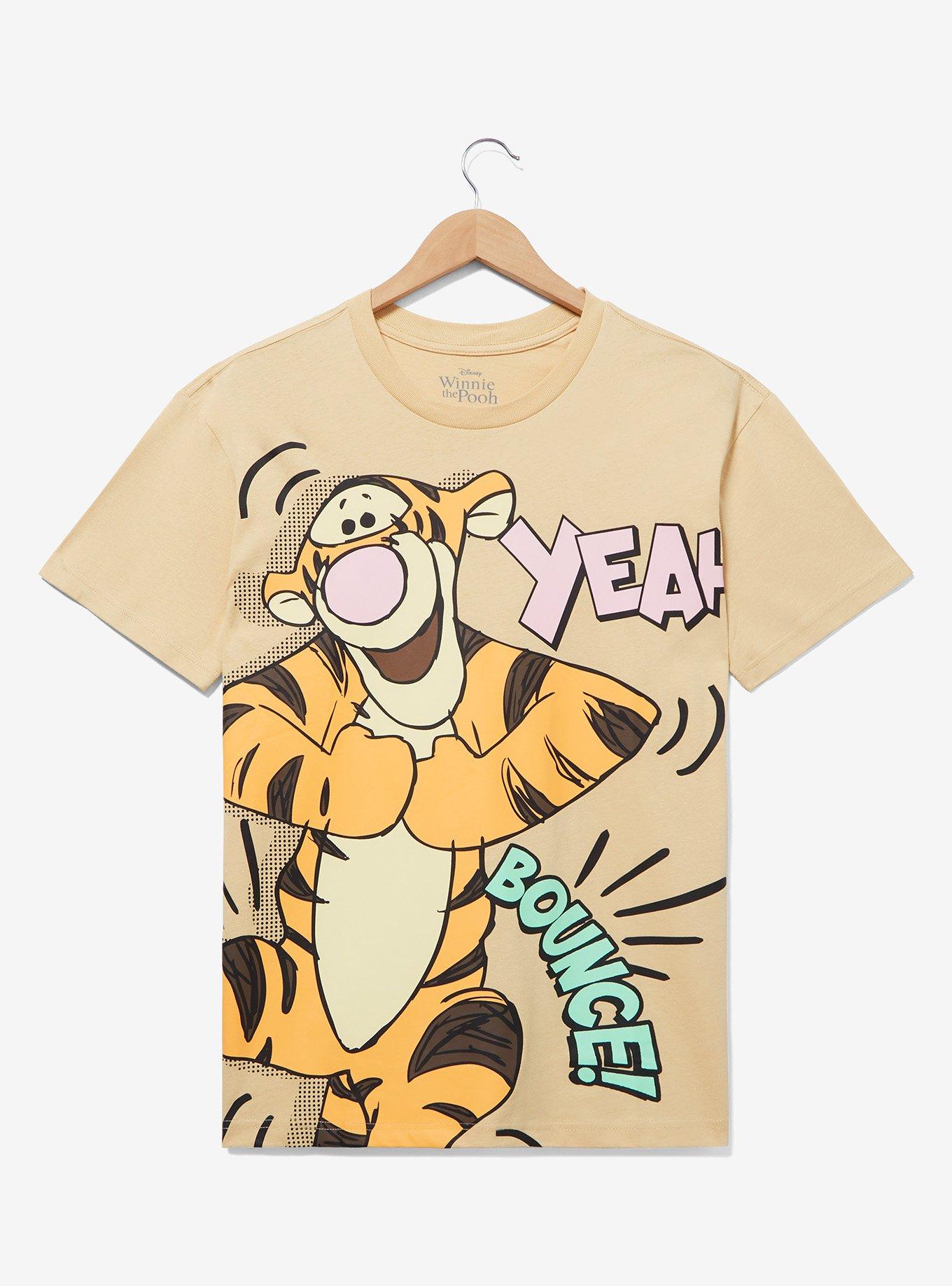 Disney Winnie the Pooh Tigger Jumbo Print Vintage Women's T-Shirt — BoxLunch Exclusive, BEIGE, hi-res