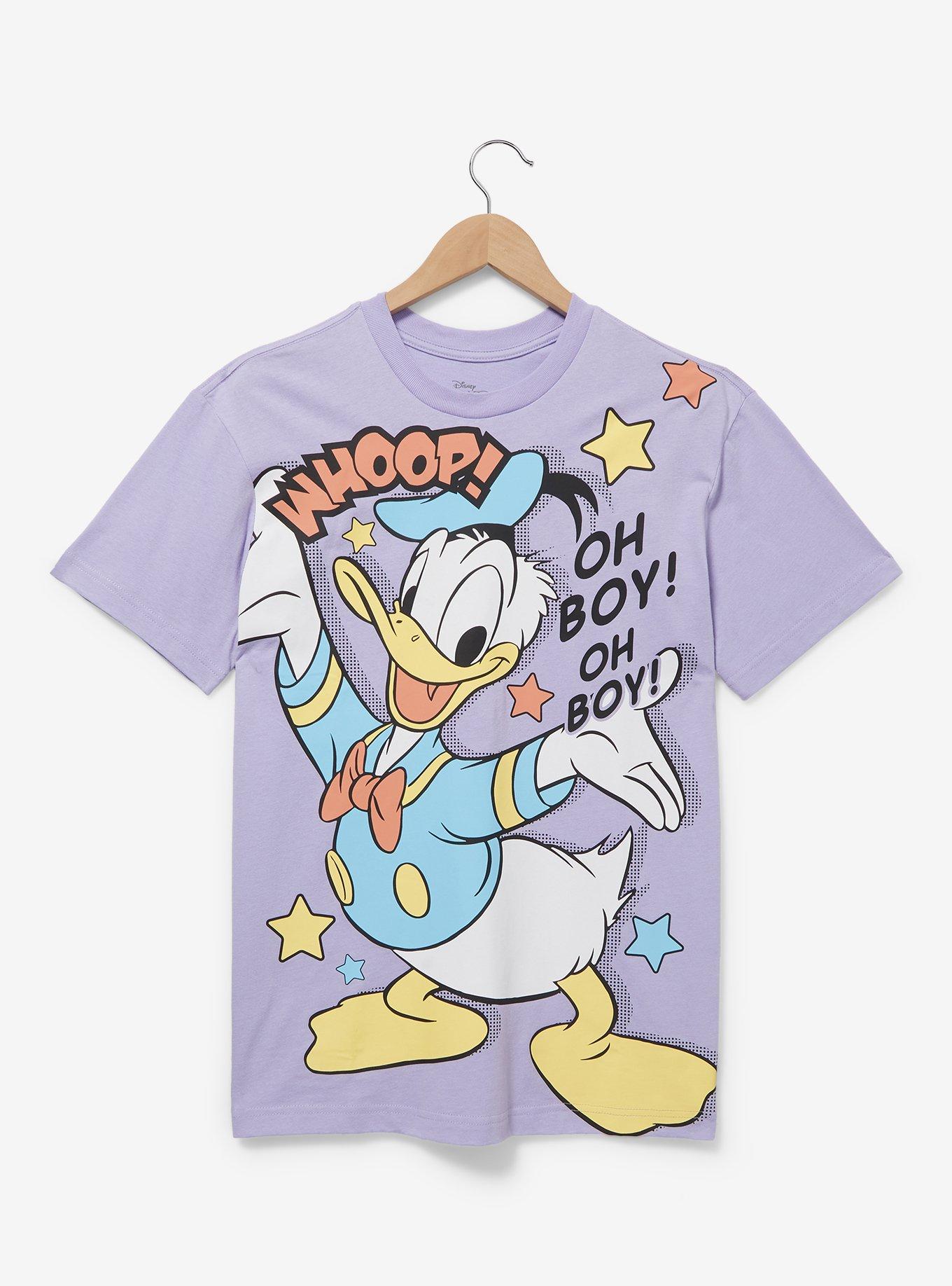 Disney Donald Duck Pose Women's T-Shirt - BoxLunch Exclusive, LAVENDER, hi-res