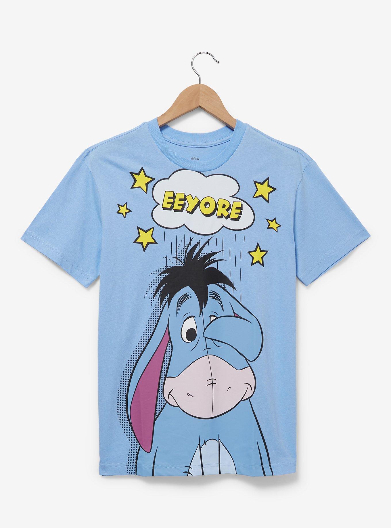 Disney Winnie the Pooh Eeyore Jumbo Print Women's T-Shirt &mdash; BoxLunch Exclusive, LIGHT BLUE, hi-res