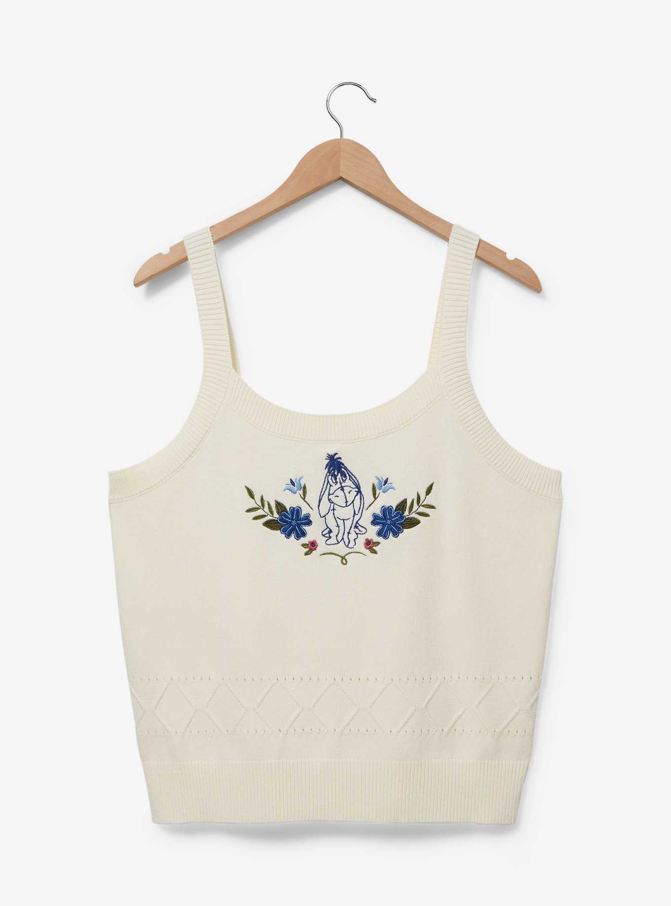 Disney Winnie the Pooh Eeyore Embroidered Women's Plus Size Knit Tank — BoxLunch Exclusive, , hi-res