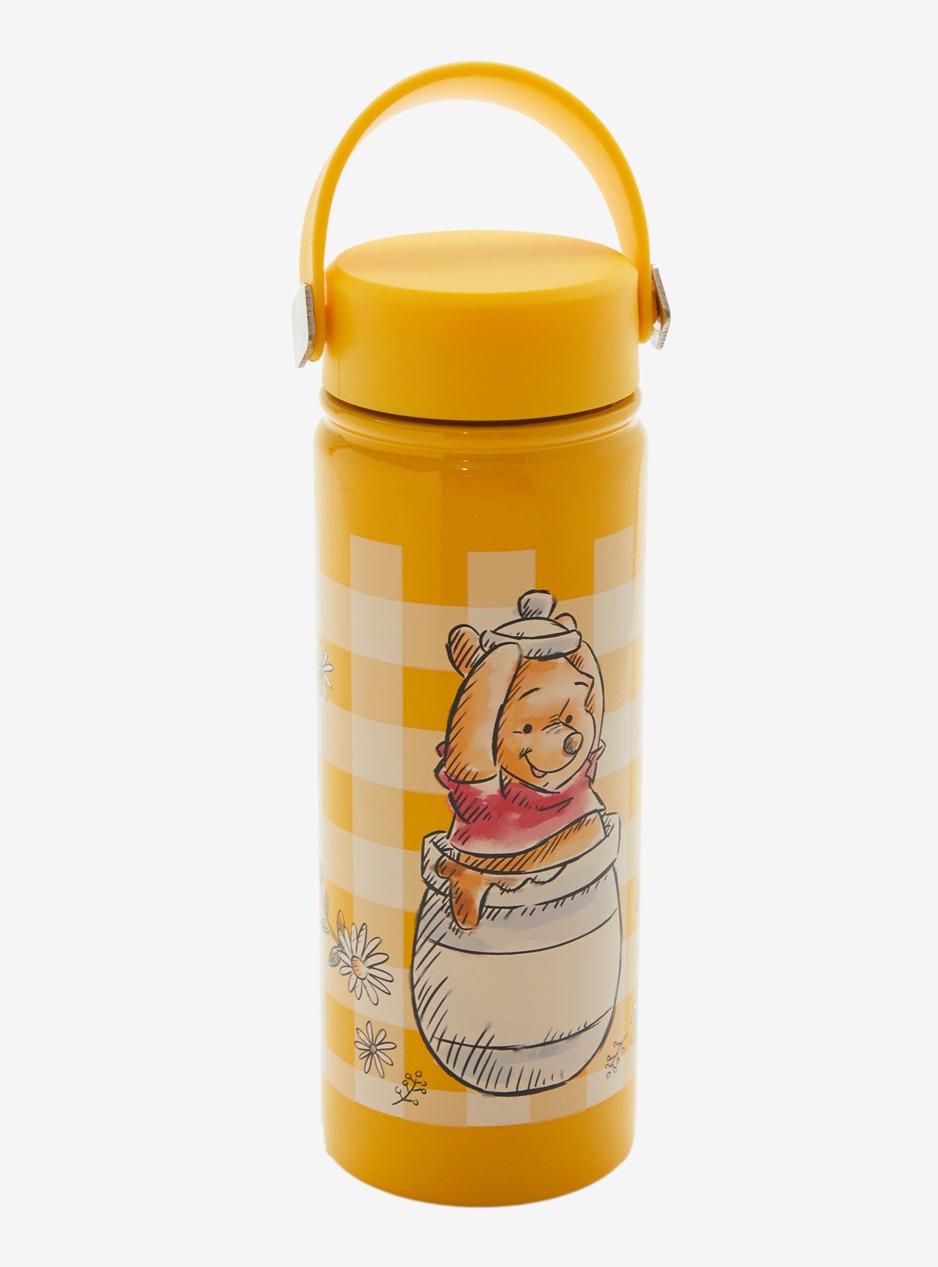 Disney Winnie The Pooh Gingham Stainless Steel Water Bottle, , hi-res