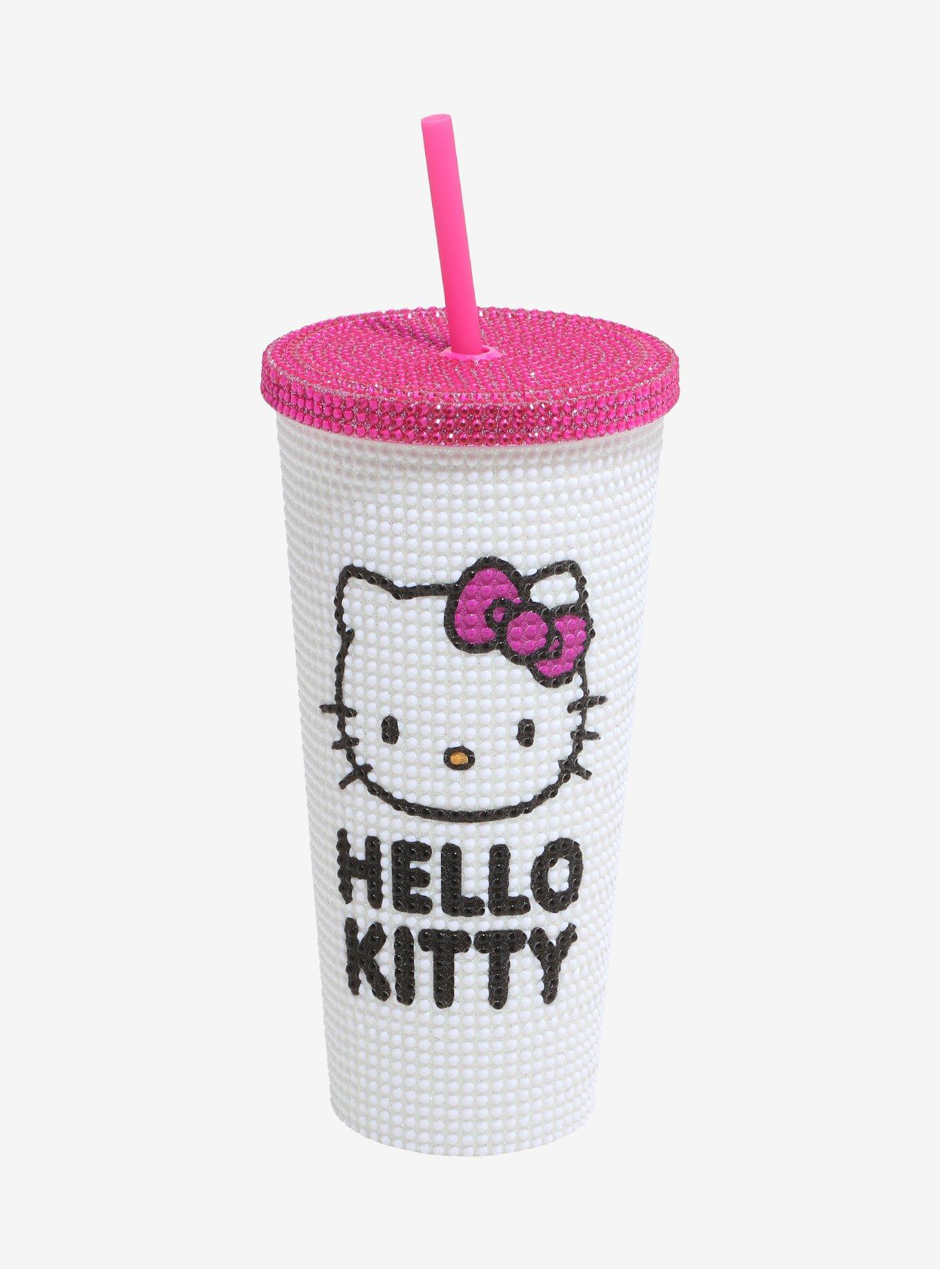 Hello Kitty Rhinestone Sparkle Acrylic Travel Cup, , hi-res